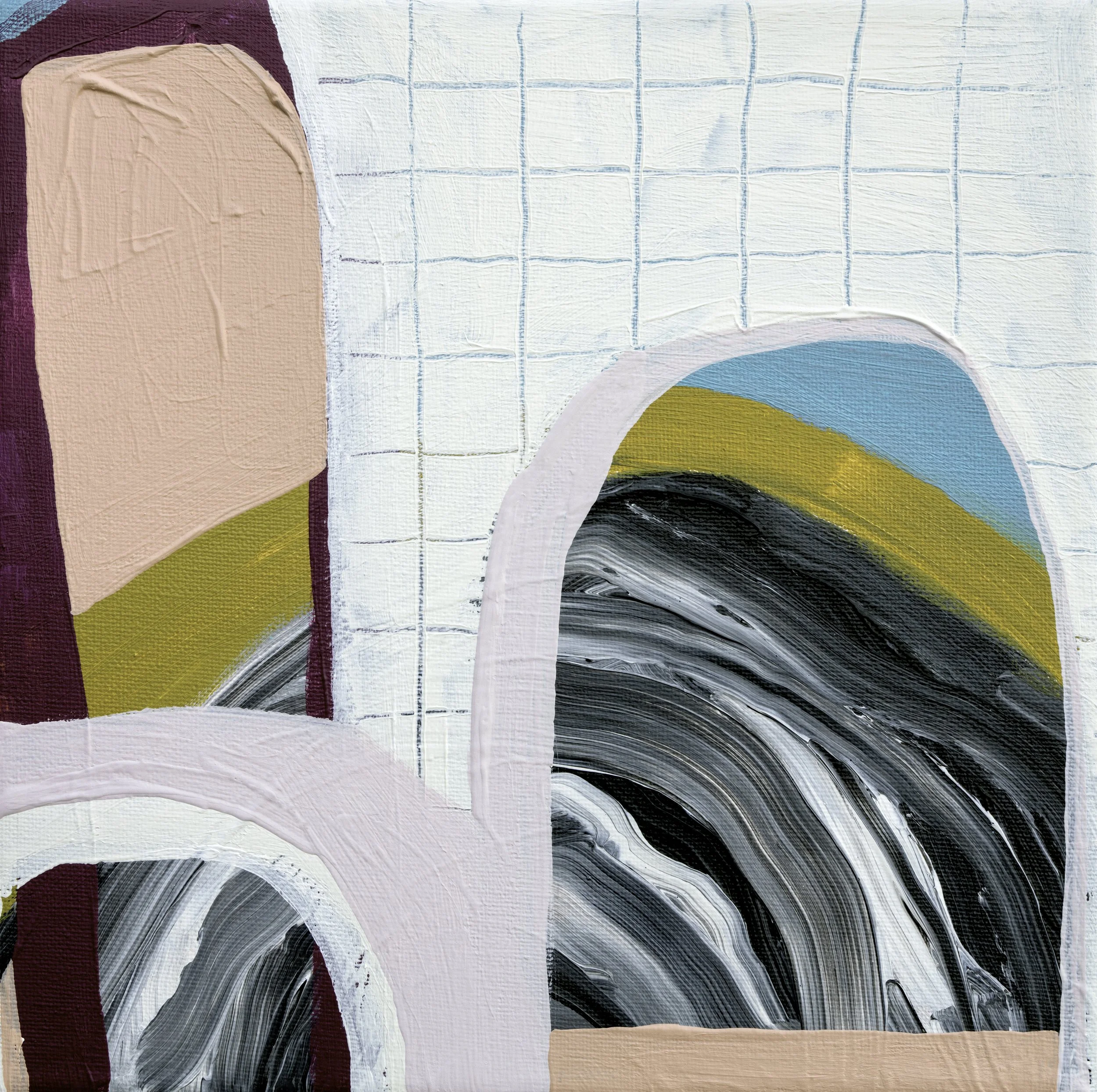 'View' - mixed media on canvas | 20x20cm | Sold