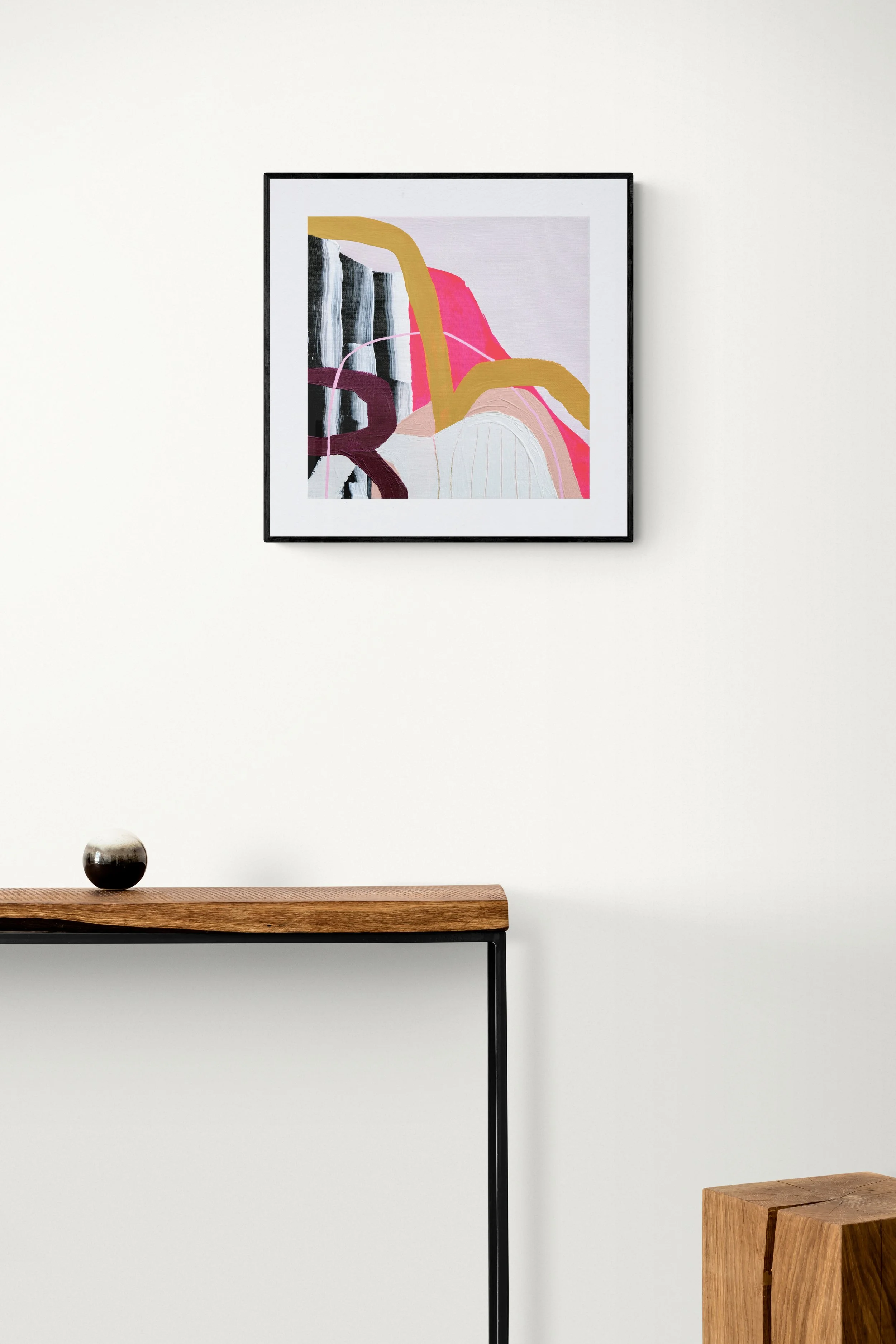 Blush_console-table-and-solid-wood-pedestal-in-hallway.jpeg