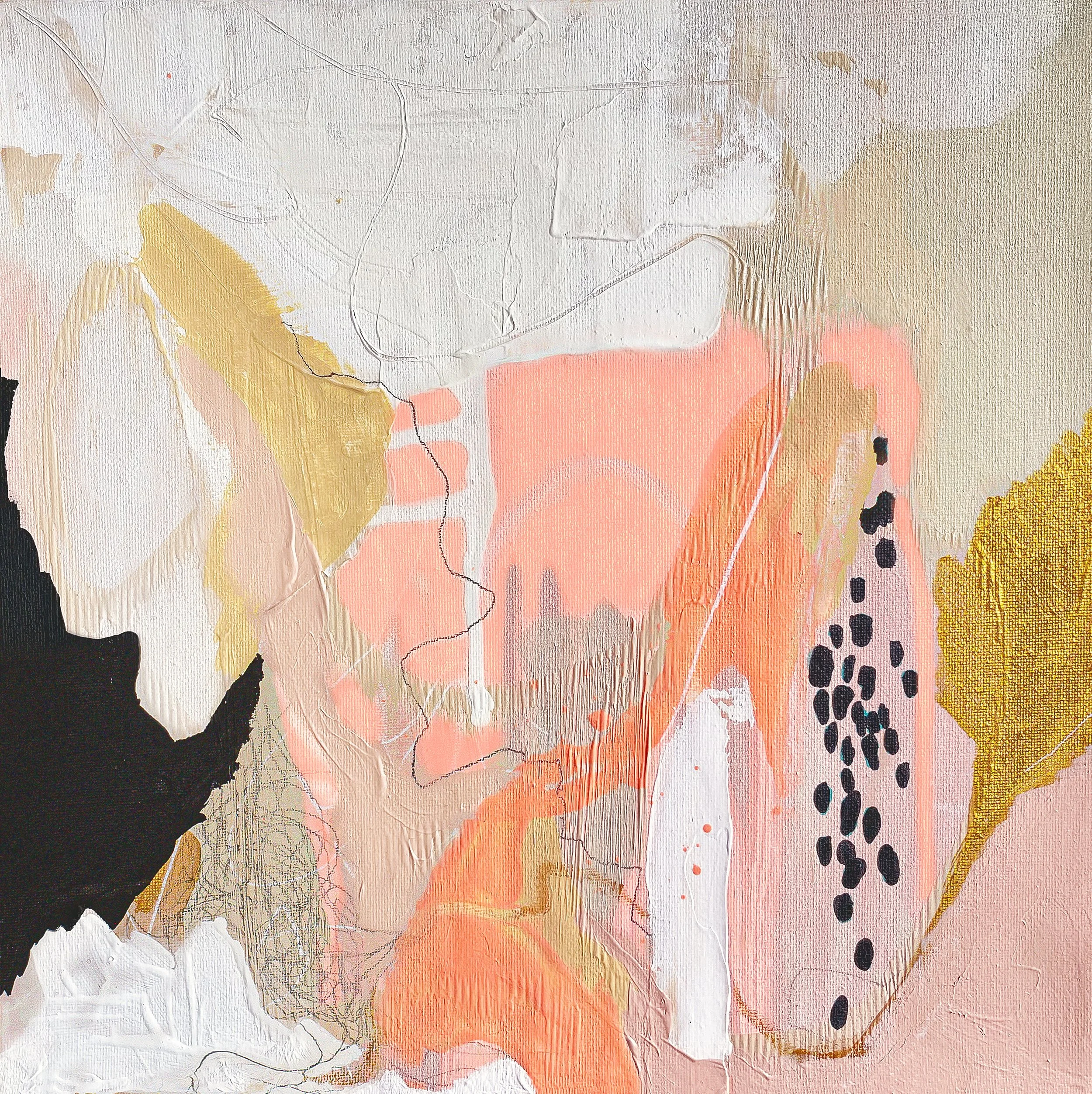 'Suddenly beautiful' | 2021 | mixed media on canvas | 30x30cm | Sold