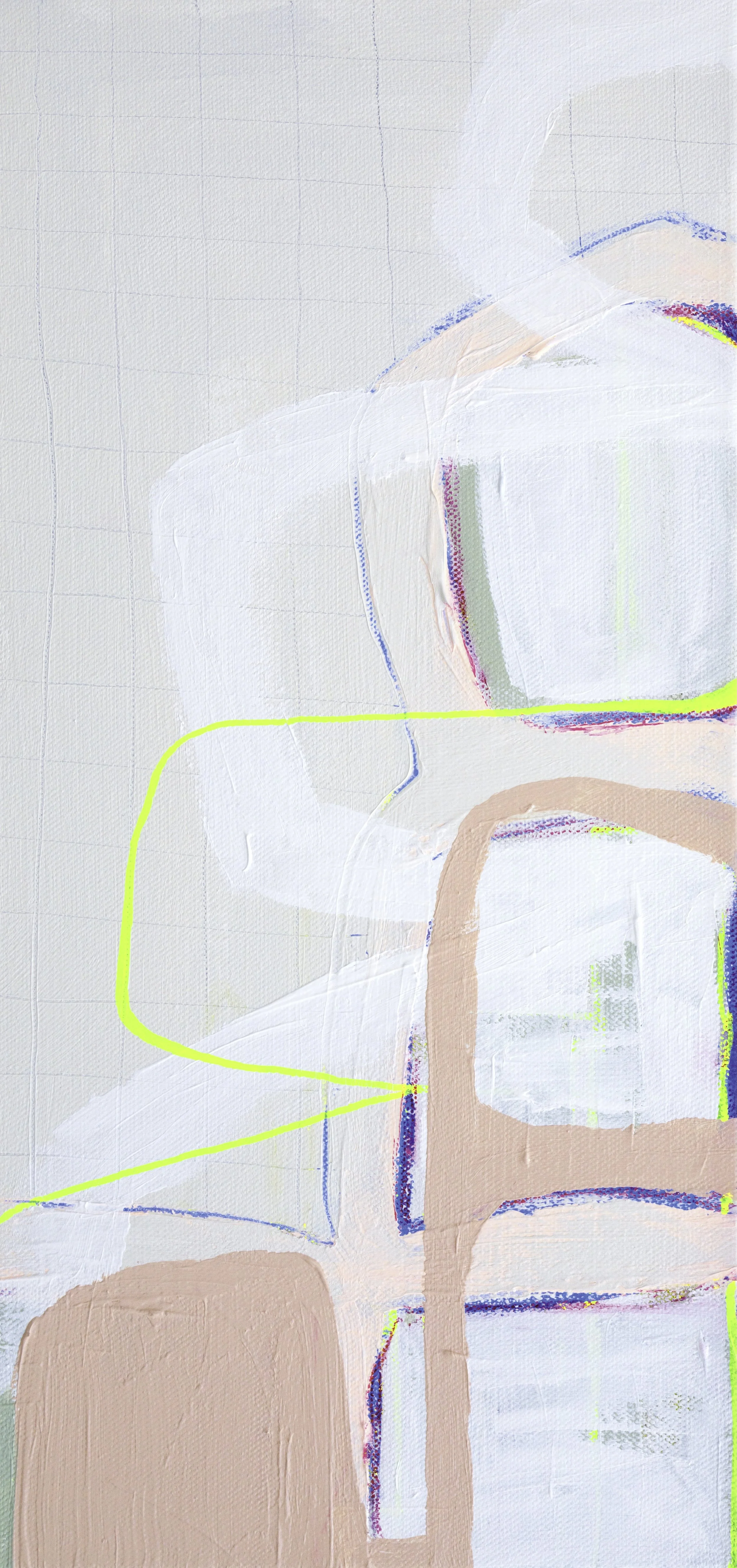 'Stacked Thoughts' - mixed media on canvas | 40x20cm | Sold