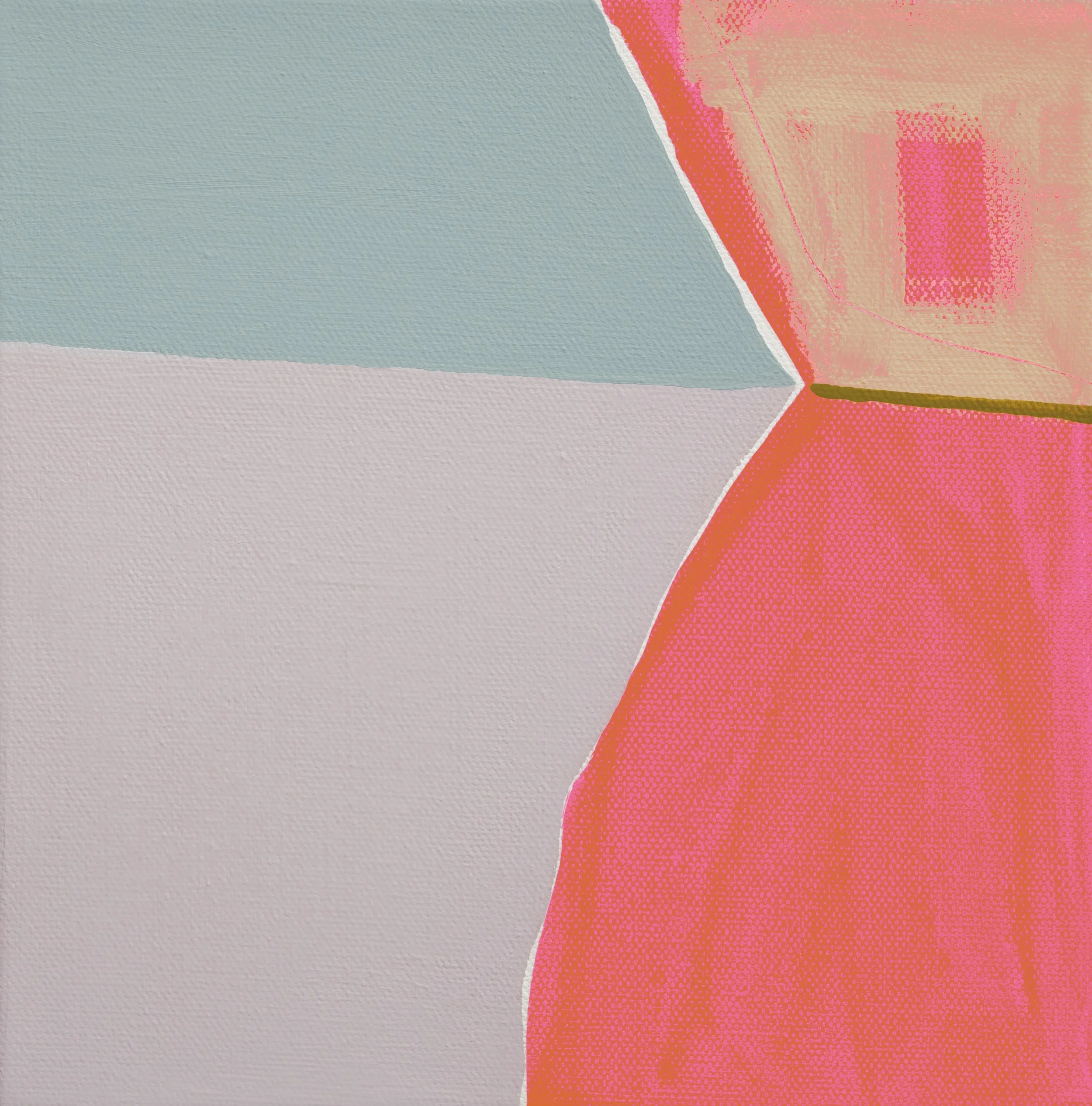 'Pink Frock' - mixed media on canvas | 20x20cm | Sold