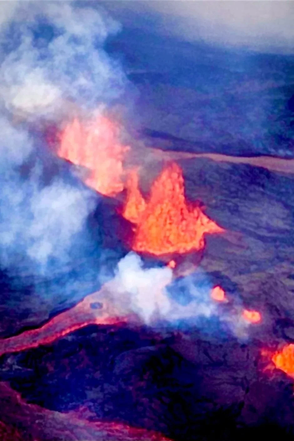 Dancing with Fire: Flying over a live volcano eruption