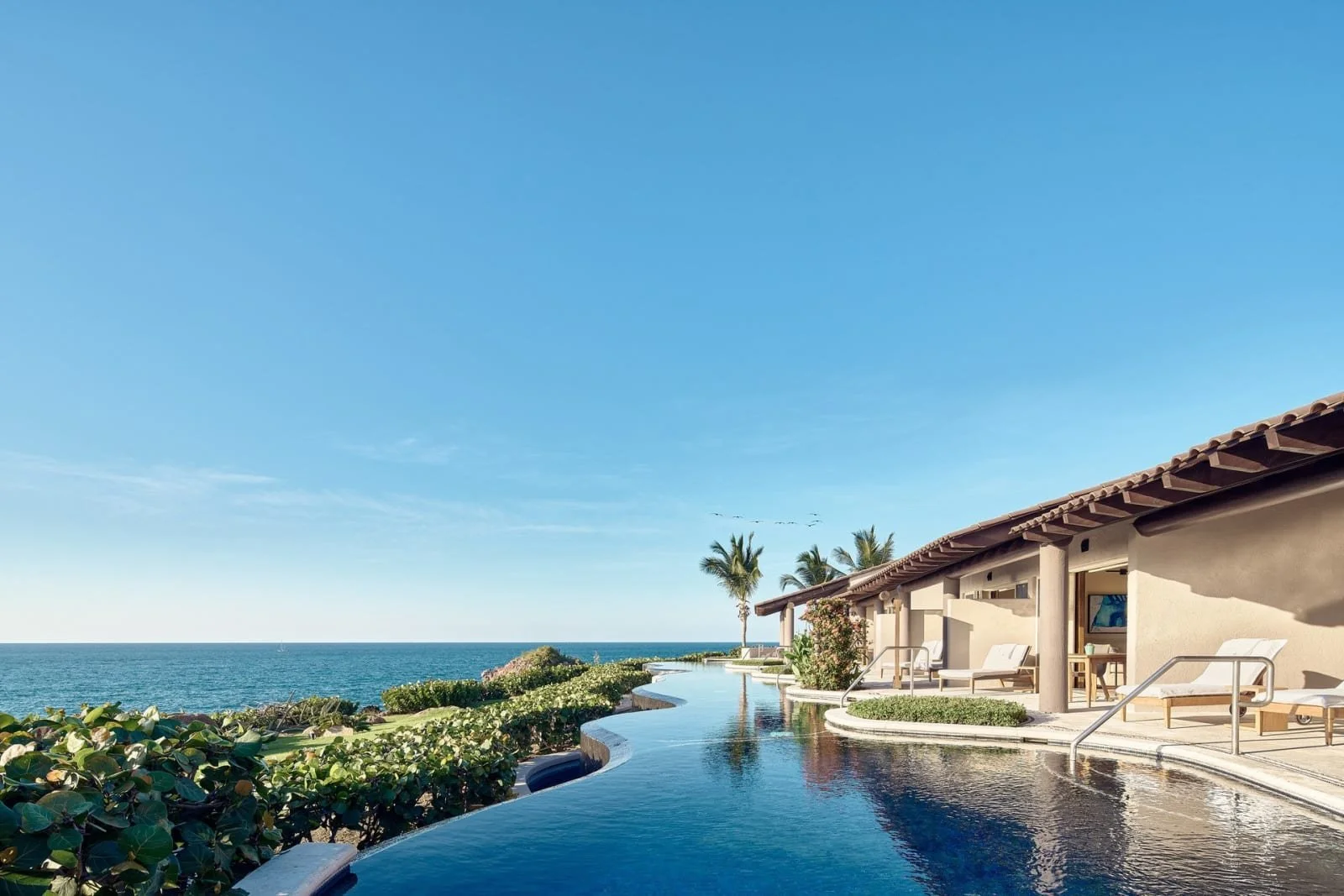 Ocean front plunge pool casitas at the Four Seasons