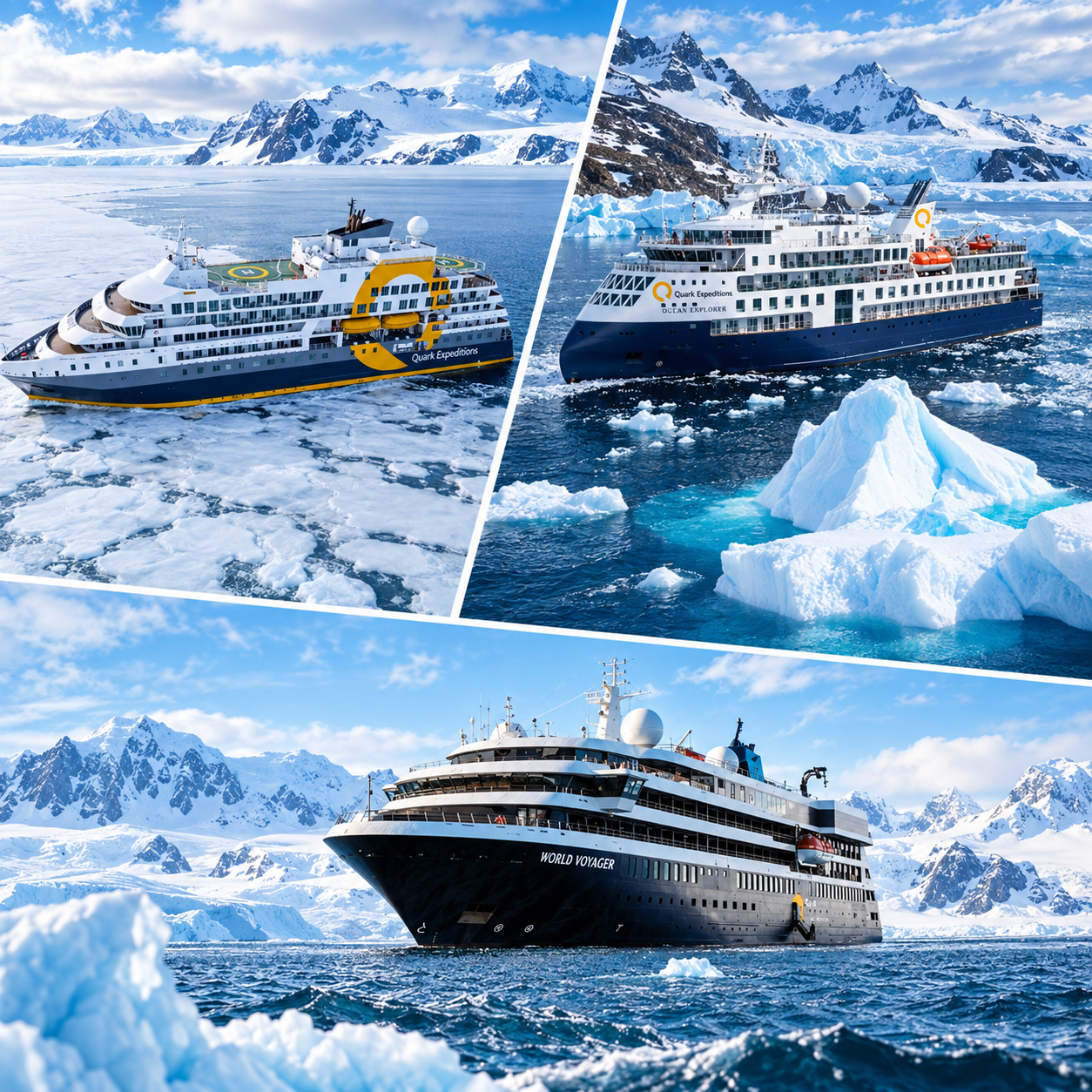 Quark Antarctica Ships: Ultramarine vs Ocean Explorer vs World Voyager