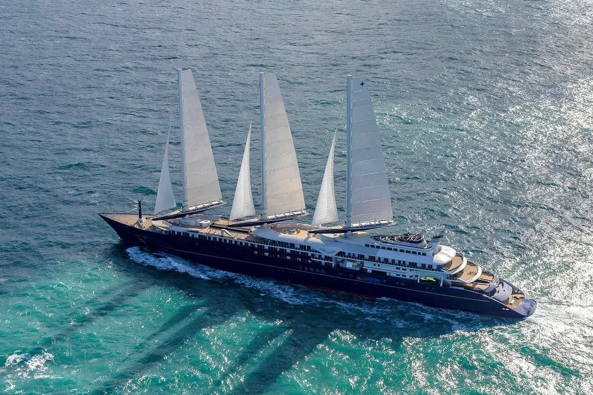 Orient Express Corinthian’s three towering SolidSails