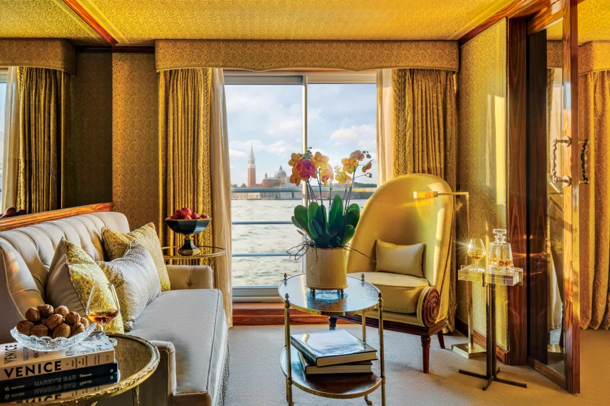 Elegant destination-inspired interior aboard Uniworld Boutique River Cruises