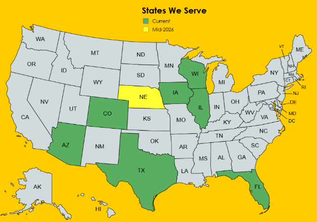 Medicare States We Serve at Health & Wealth Guardians