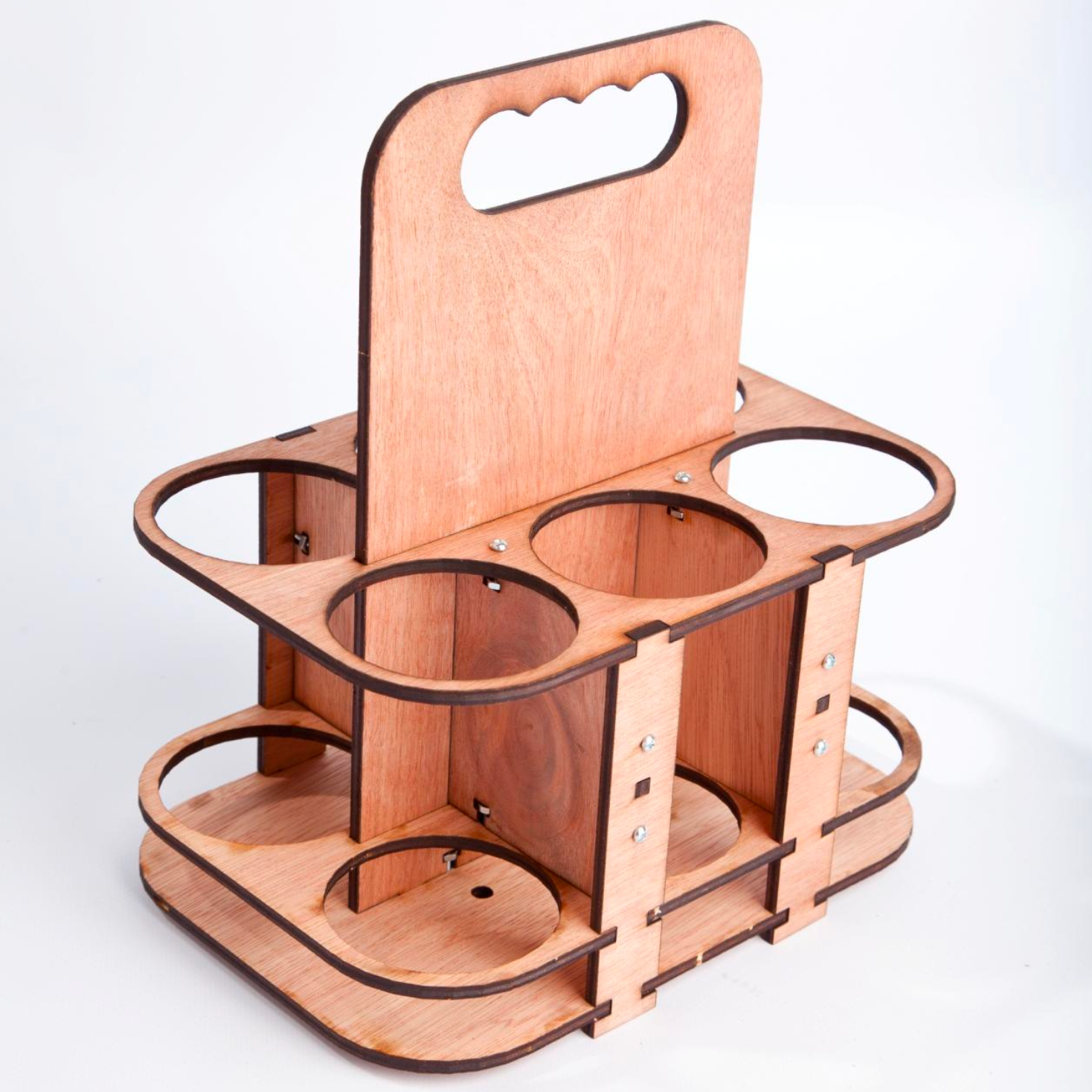 WOODEN SIX PACK HOLDER