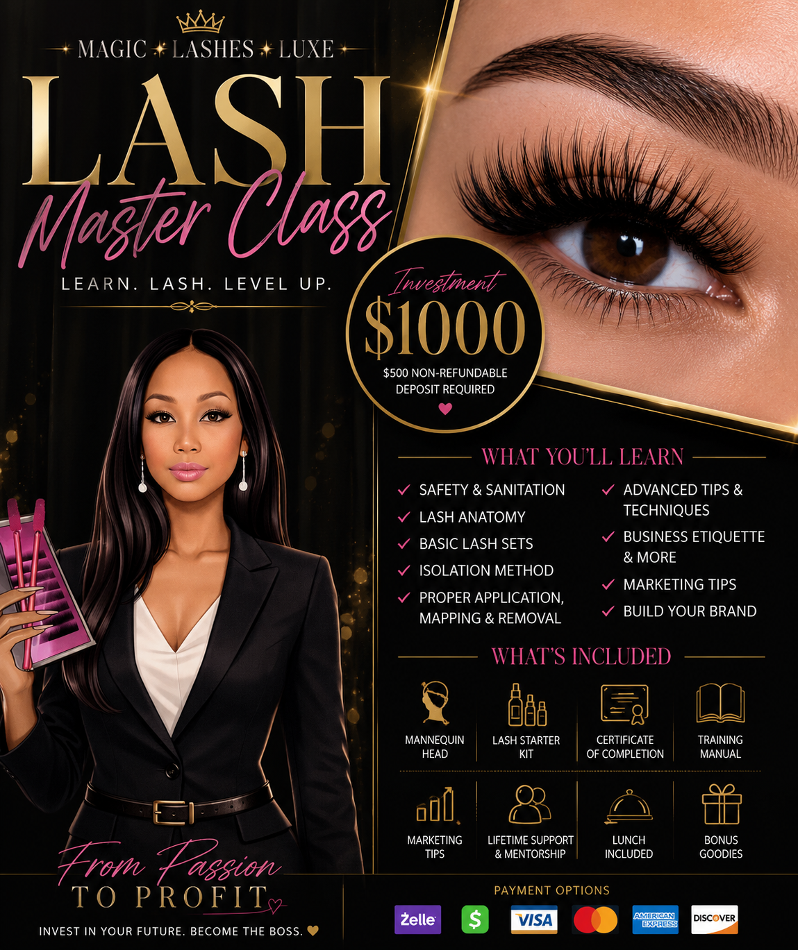 ✨ 1:1 Lash Training – Private Class ✨