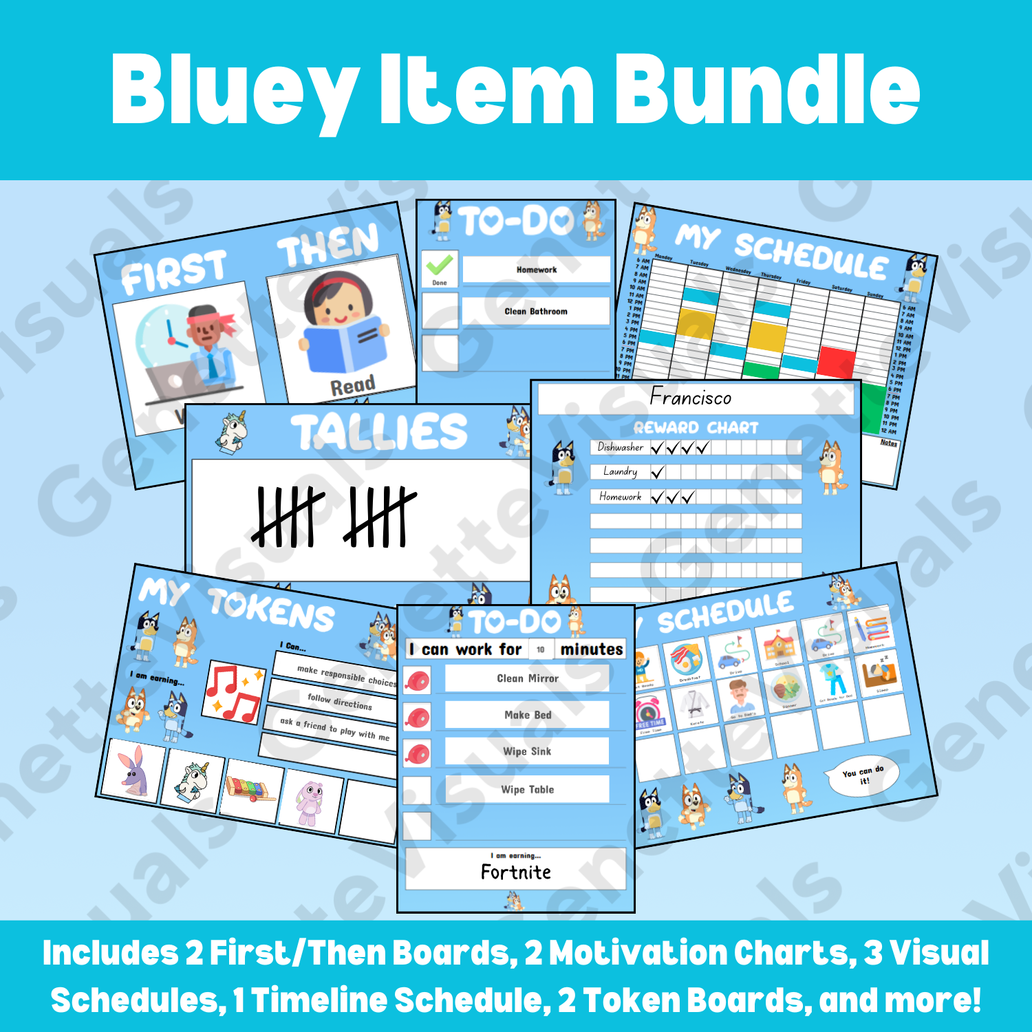 Bluey Visual Support Bundle