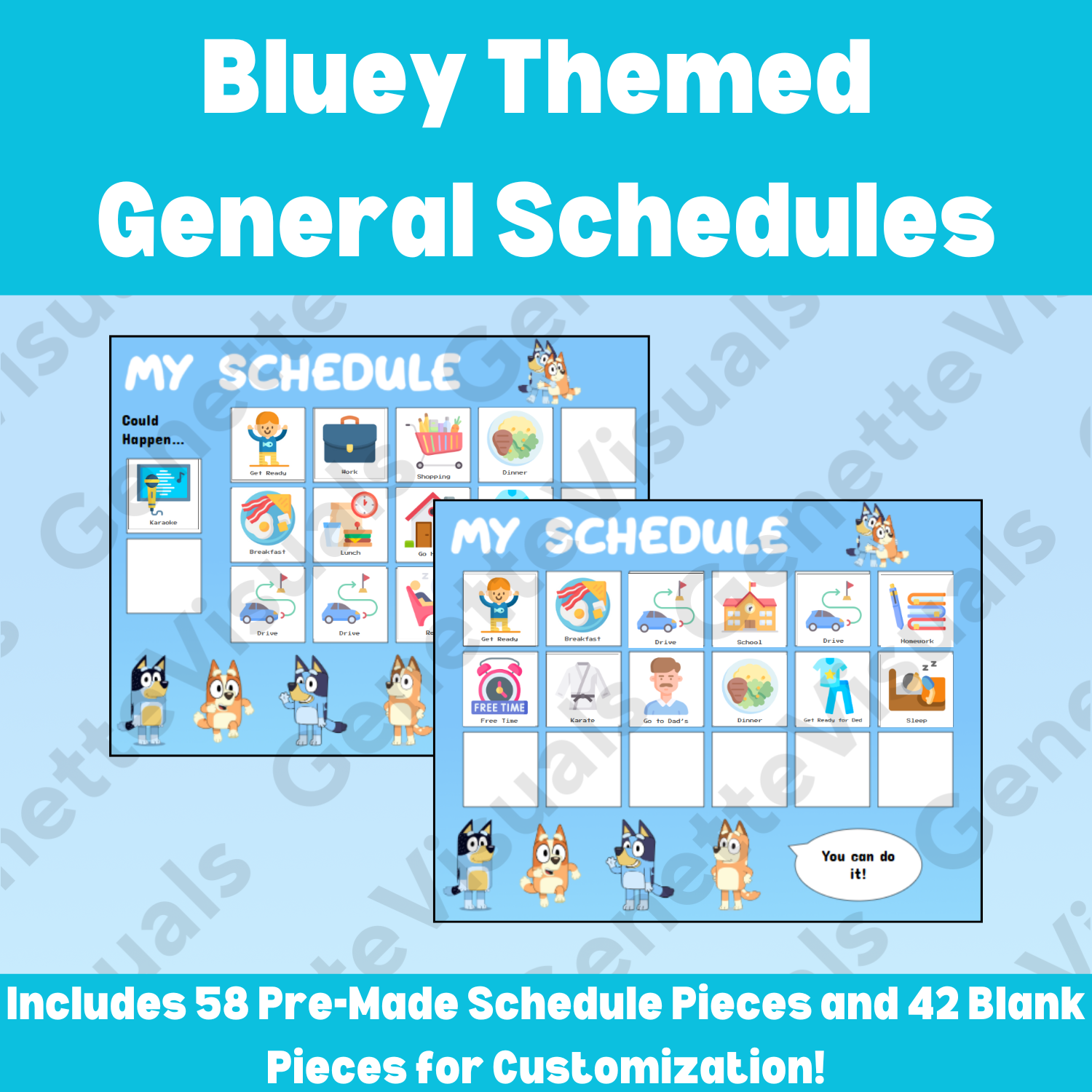 Bluey Visual General Schedule