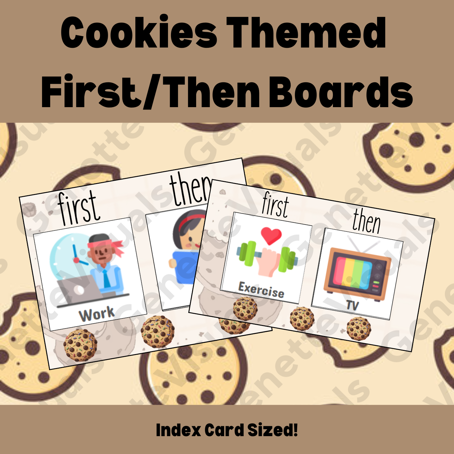 Cookies First-Then Board (Index Card)