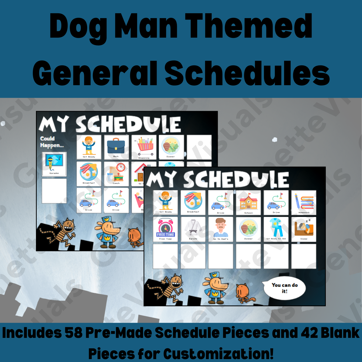 Dog Man Visual General Schedule