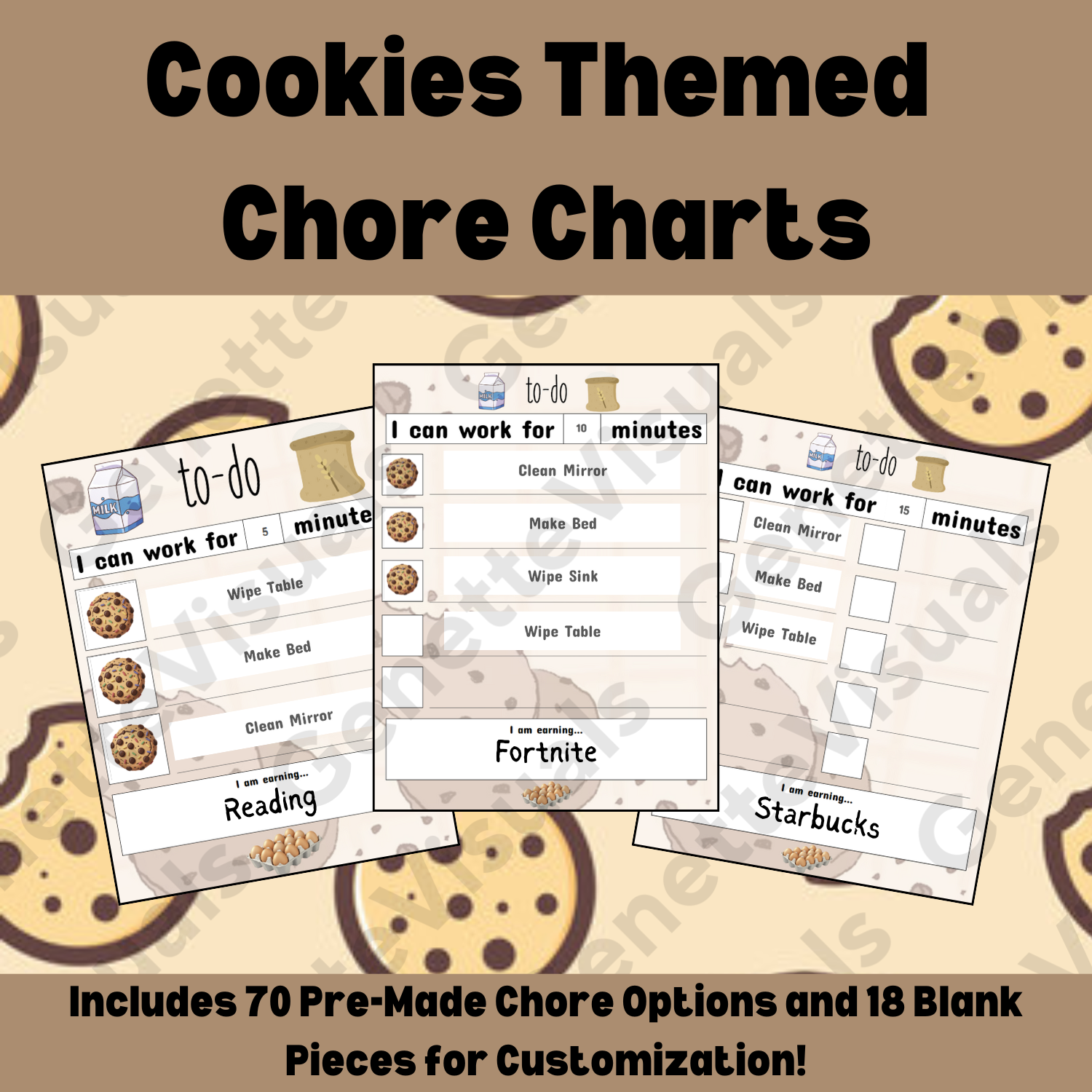 Cookies Chore Motivation Chart