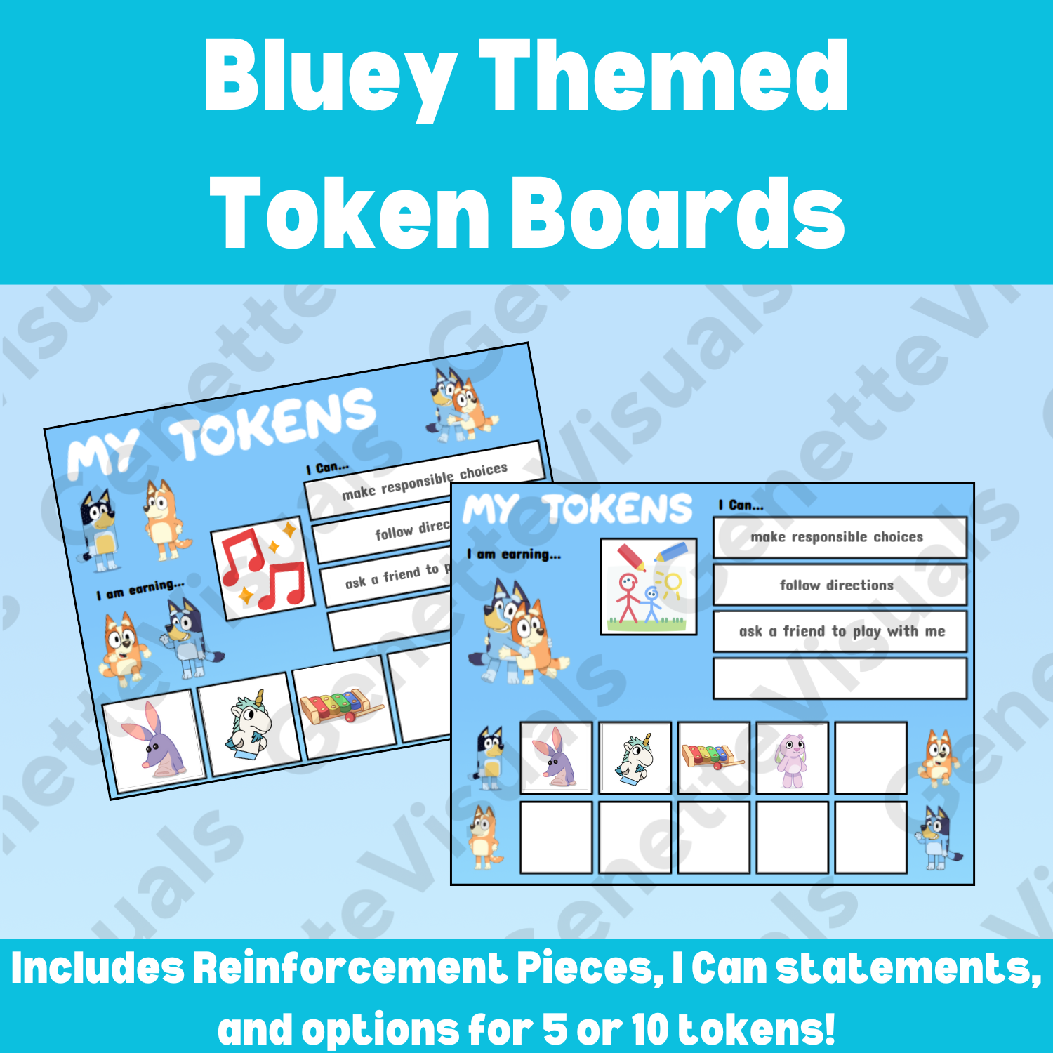 Bluey Token Boards
