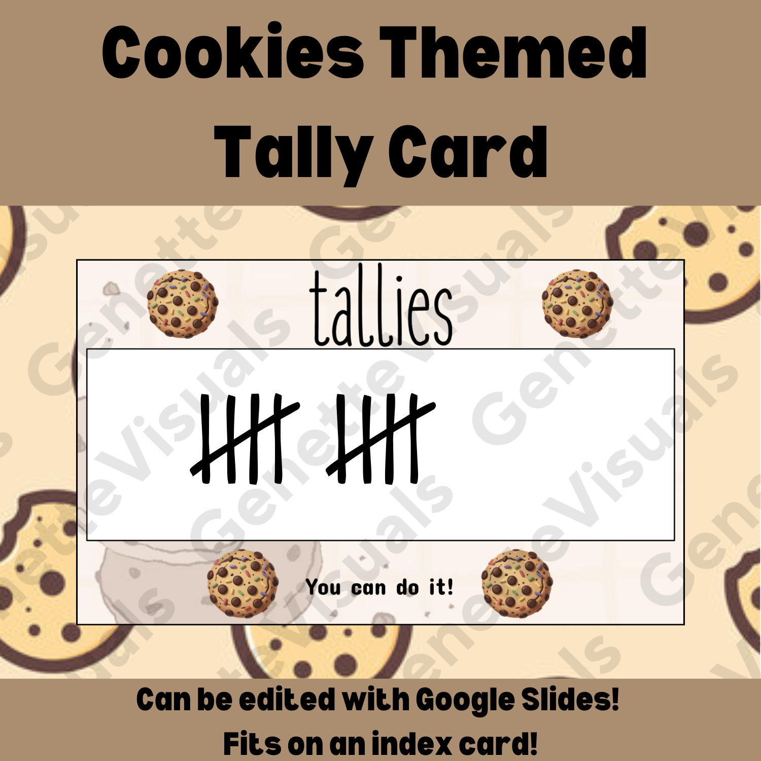 Cookies Tally Card