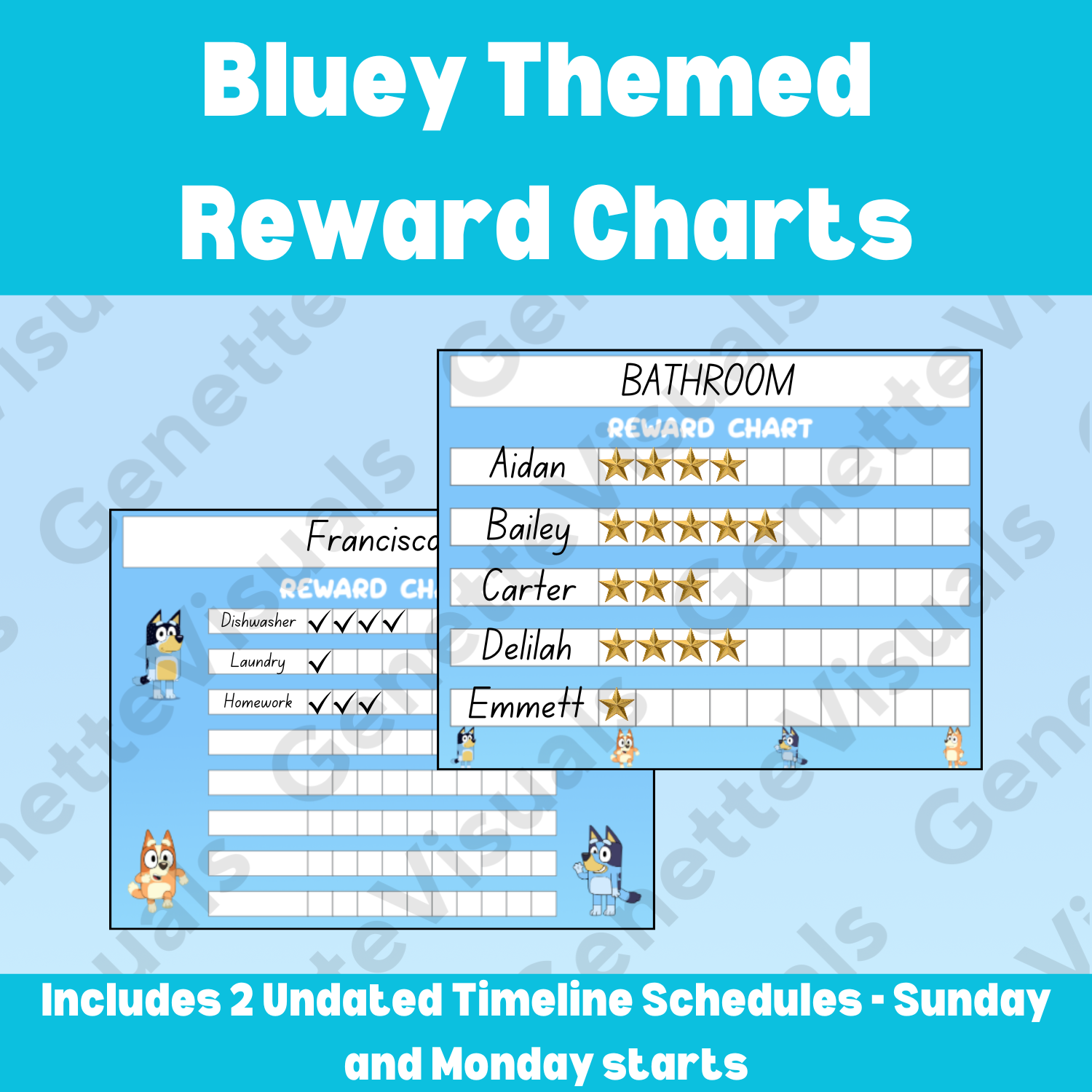 Bluey Reward Charts