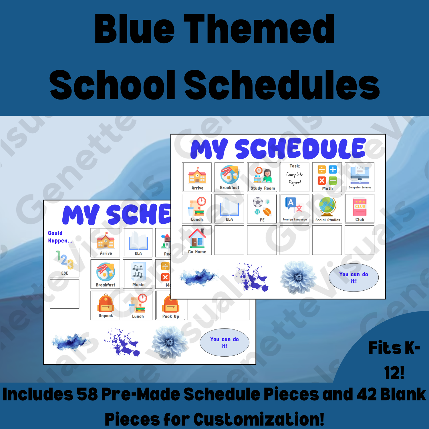 Blue Visual School Schedule