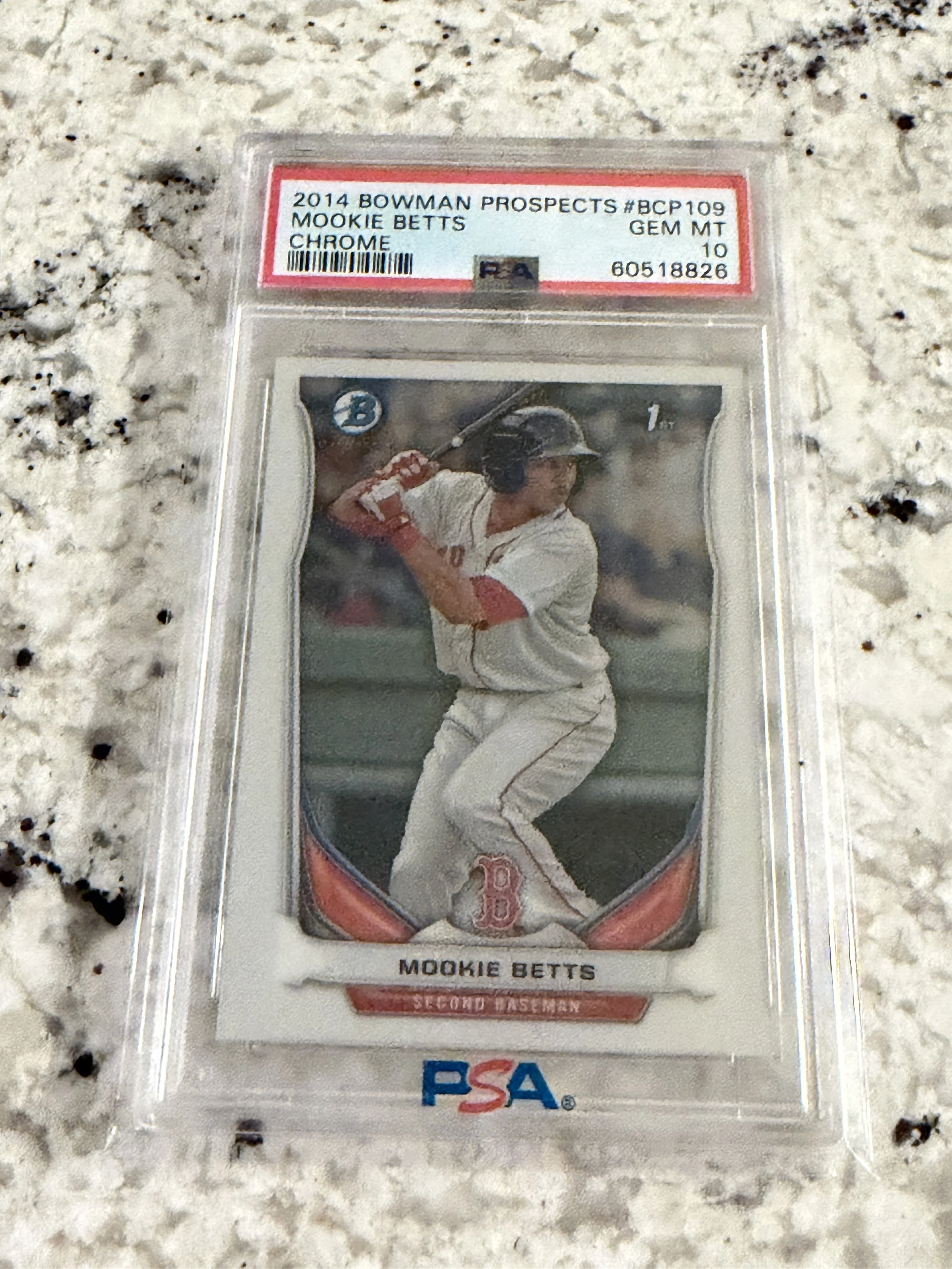 Mookie Betts Rookie 2014 Bowman Prospects