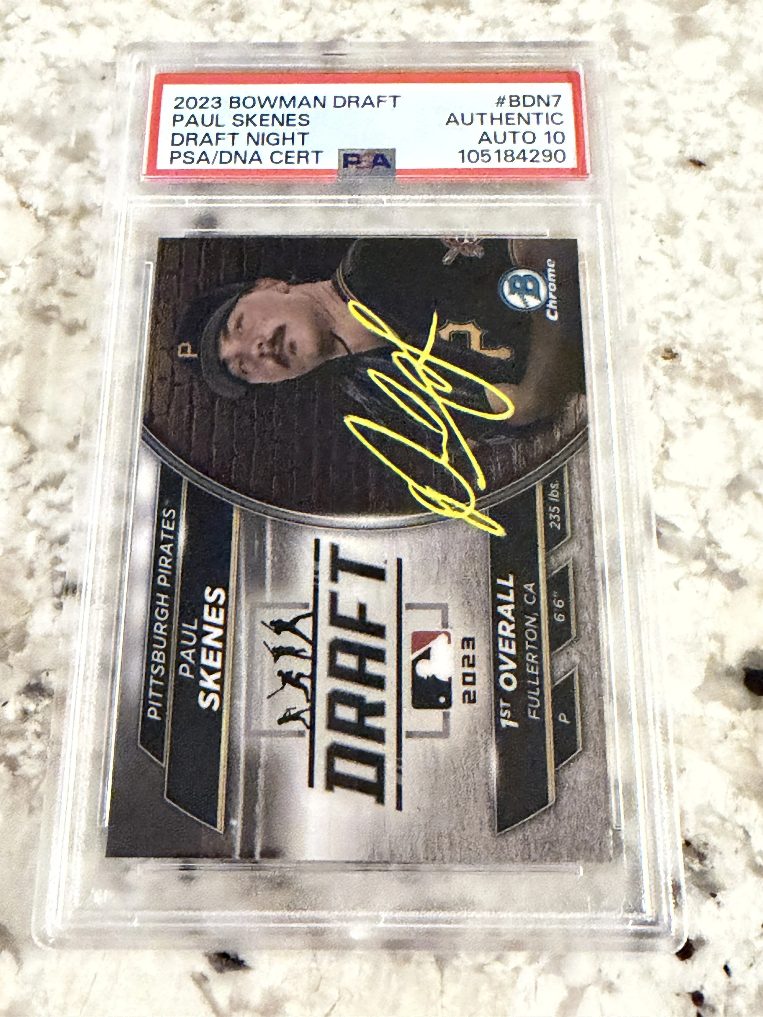 Paul Skenes 2023 Bowman Draft Autograph