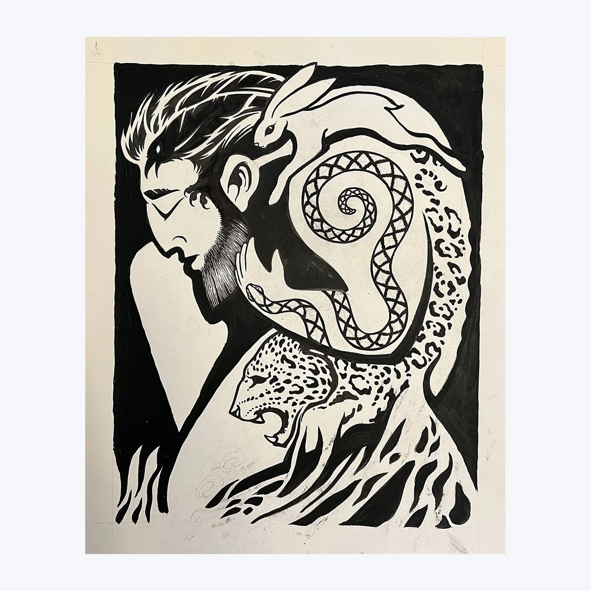 Inspired by art of Rima Staines and words by Tom Hirons from 'Sometimes a Wild God'