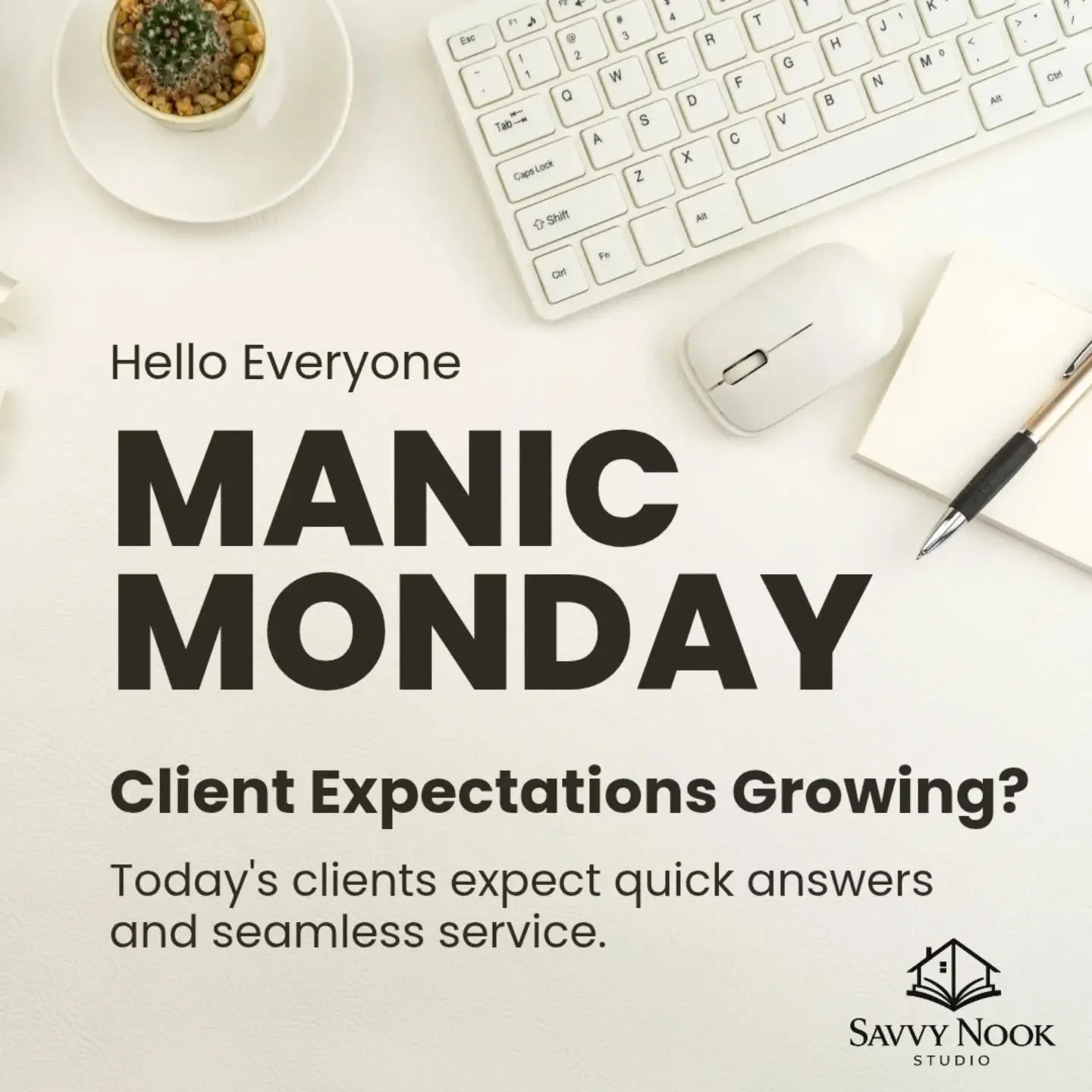 The easiest way to exceed expectations? Communication.
Regular updates often solve problems before they become problems.
#ManicMonday #RealEstateSupport #RealtorTips #RealEstateSuccess #virtualrealestateadmin