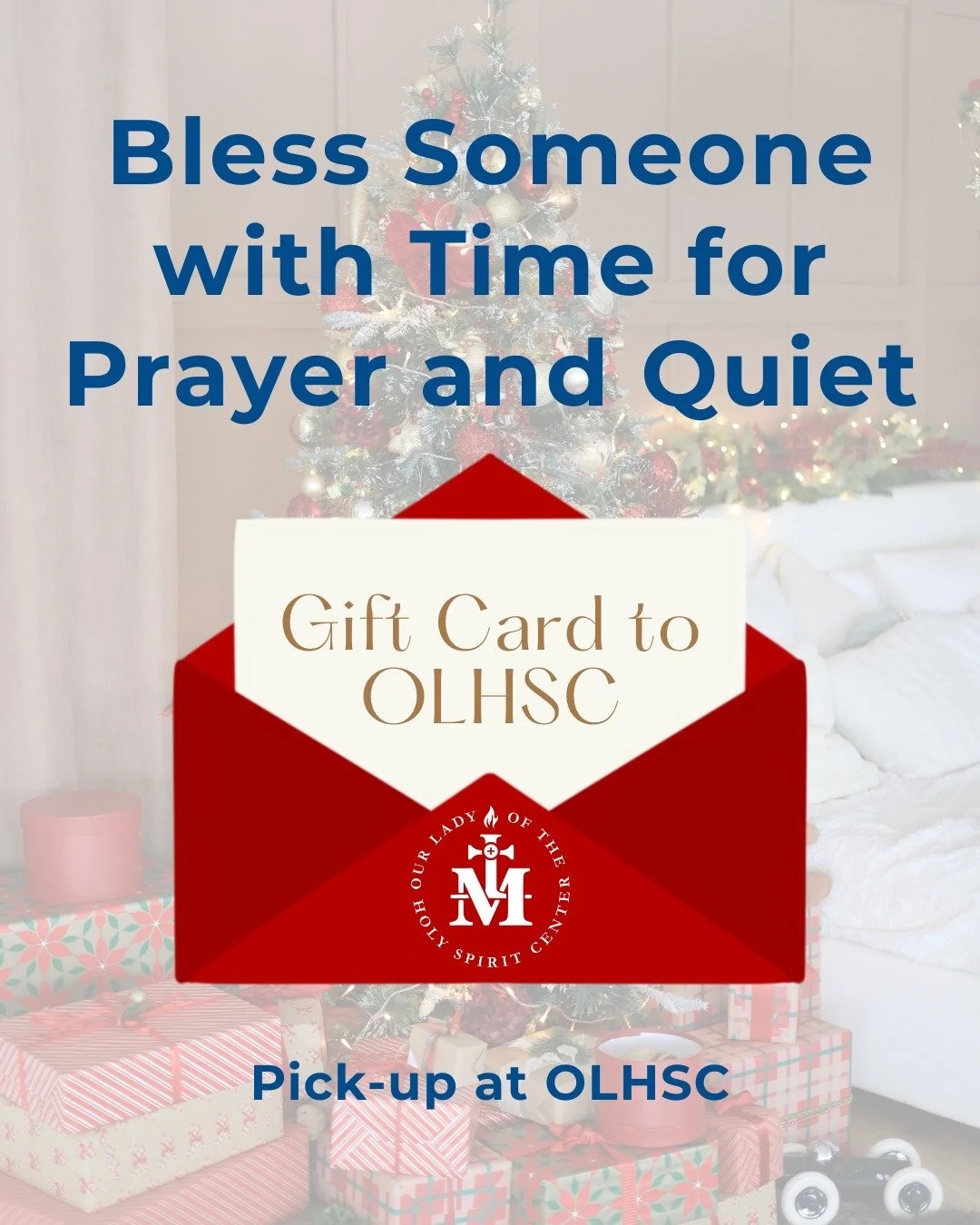 Imagine what a gift of a retreat experience can do for your loved one. Sure, restaurants and retail stores are fun gift cards too. But, their effects aren't eternal. 

Gift cards can be purchased in our gift shop Monday-Saturday, 10 a.m. - 2 p.m.