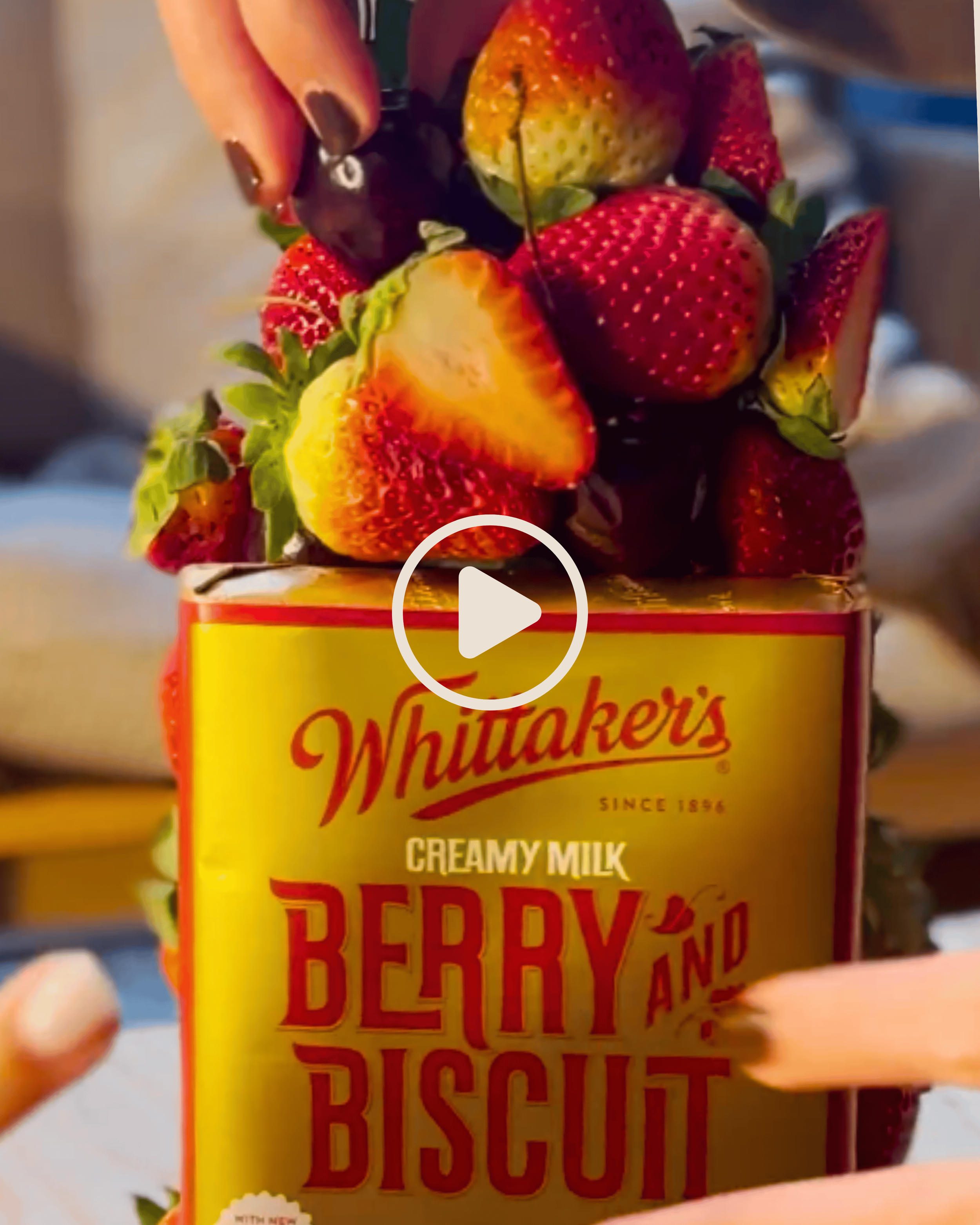 Exciting reveal content for Whittaker's Chocolate's luxurious product launch in Australia.
