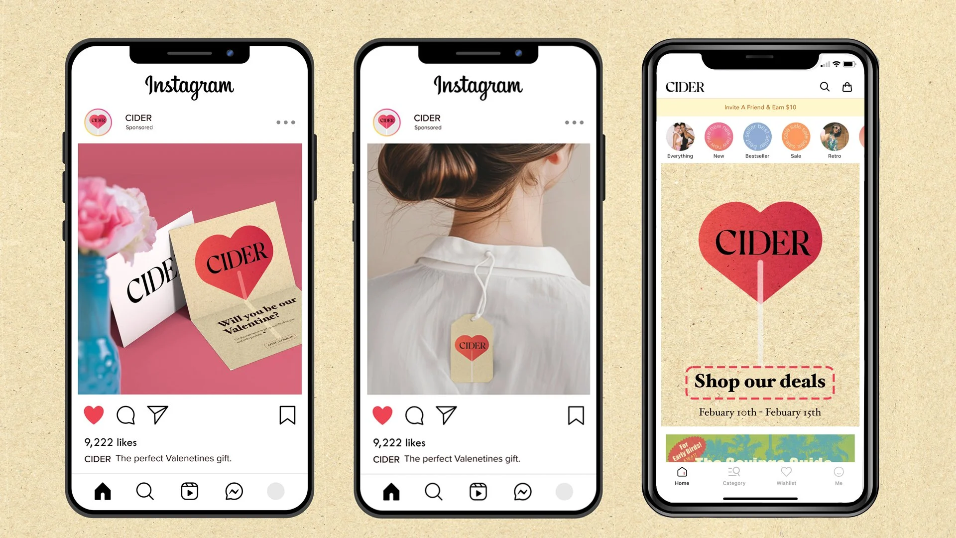 Cider App Valentines Sale Special - Mobile ADs