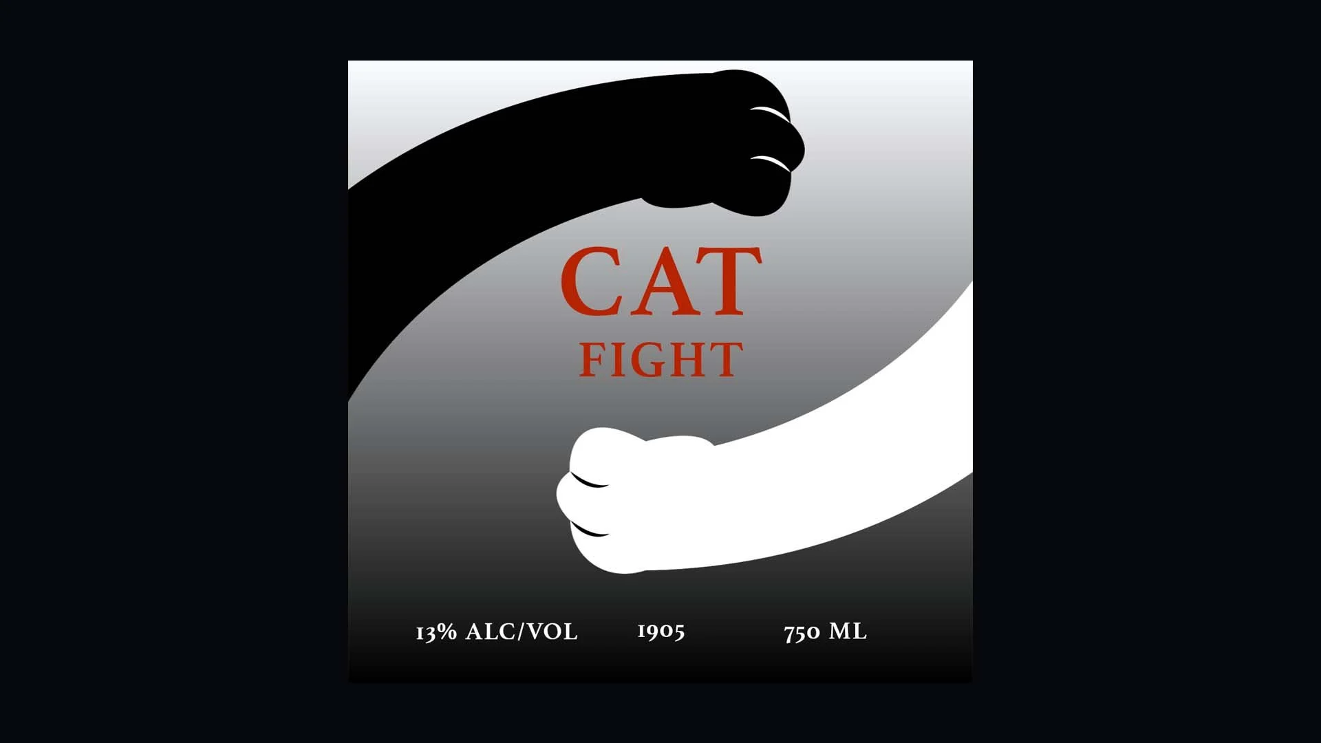 Cat Fight Wine (Flat Logo)