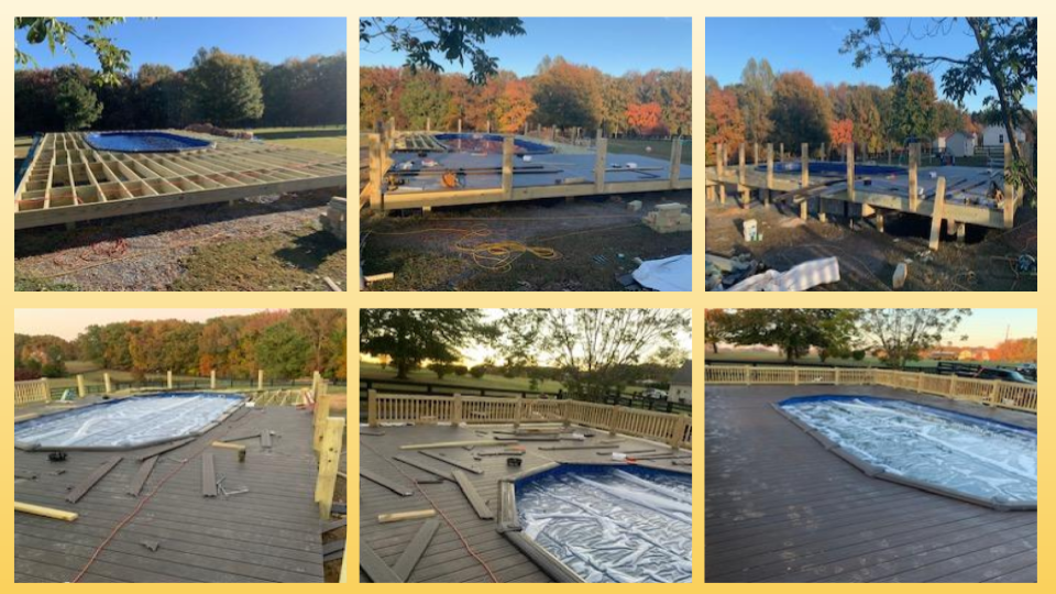 Installation of Pool Deck