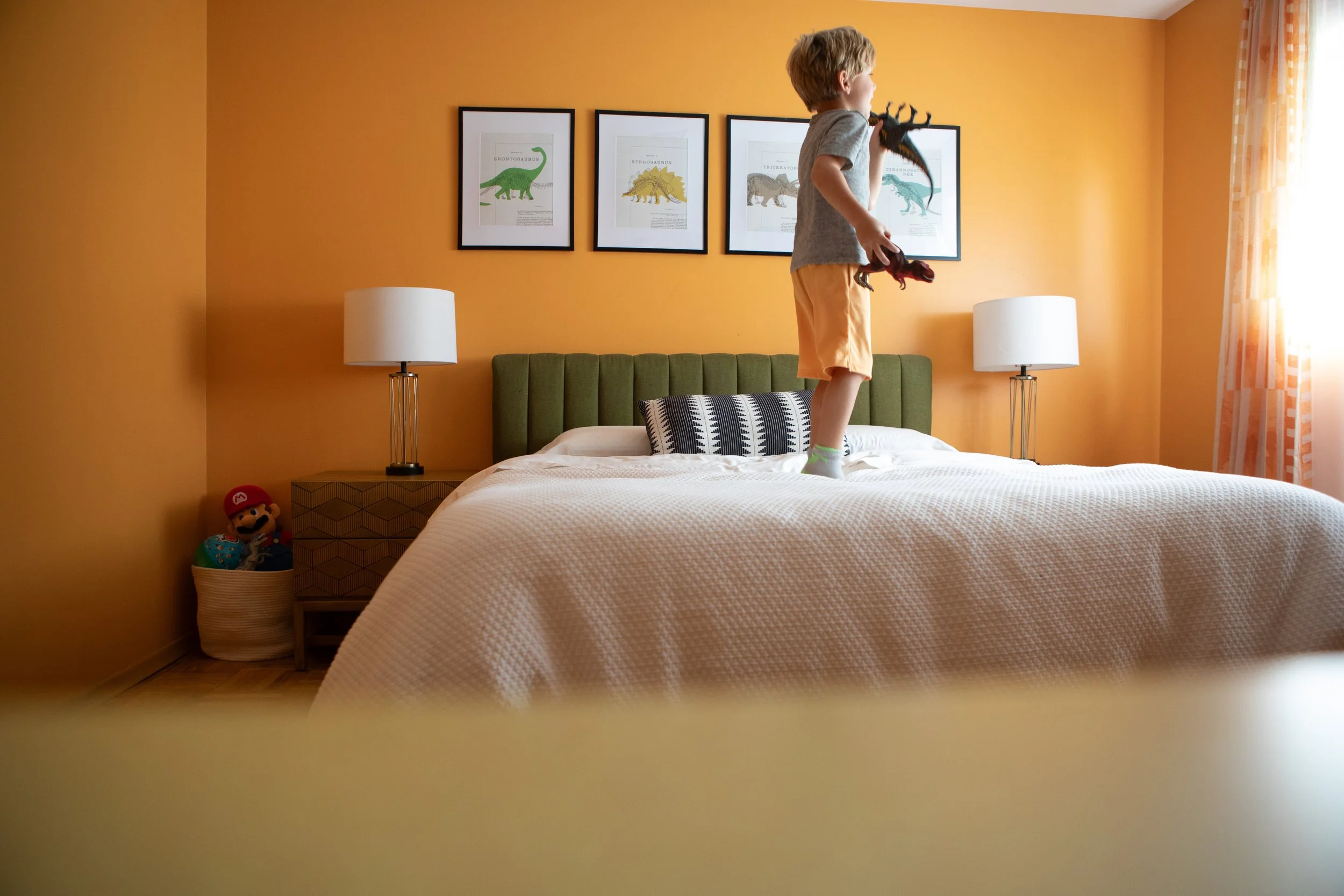 Colorful Toddler Boy Bedroom Design | Mid-Century Inspired Kids Room