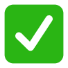 Green check mark icon