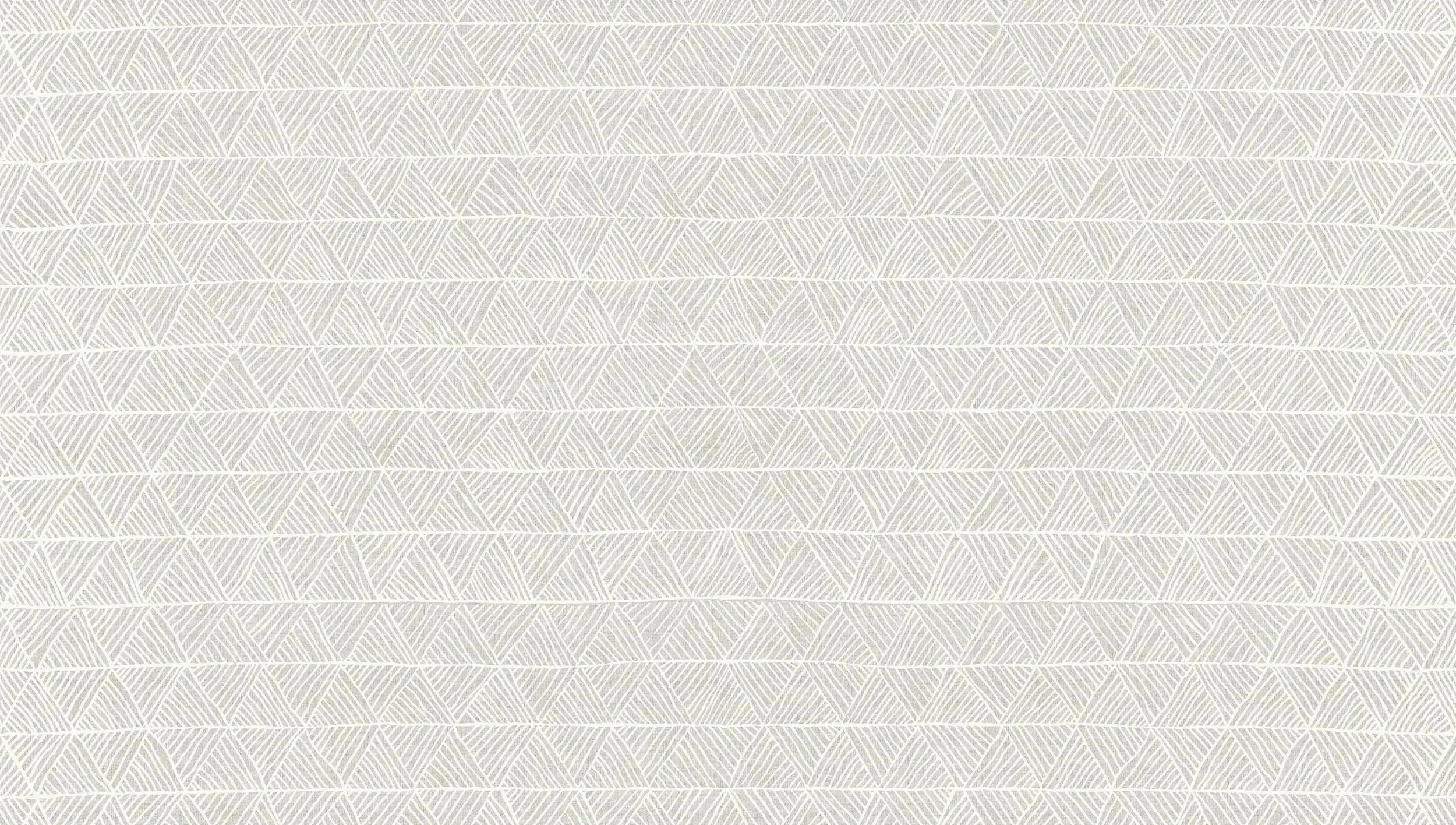Willie Weston Pandanus 'Stone' design for upholstery and wallpaper, featuring geometrically patterned contemporary Aboriginal artwork by Tiwi First Nations artist Osmond Kantilla.