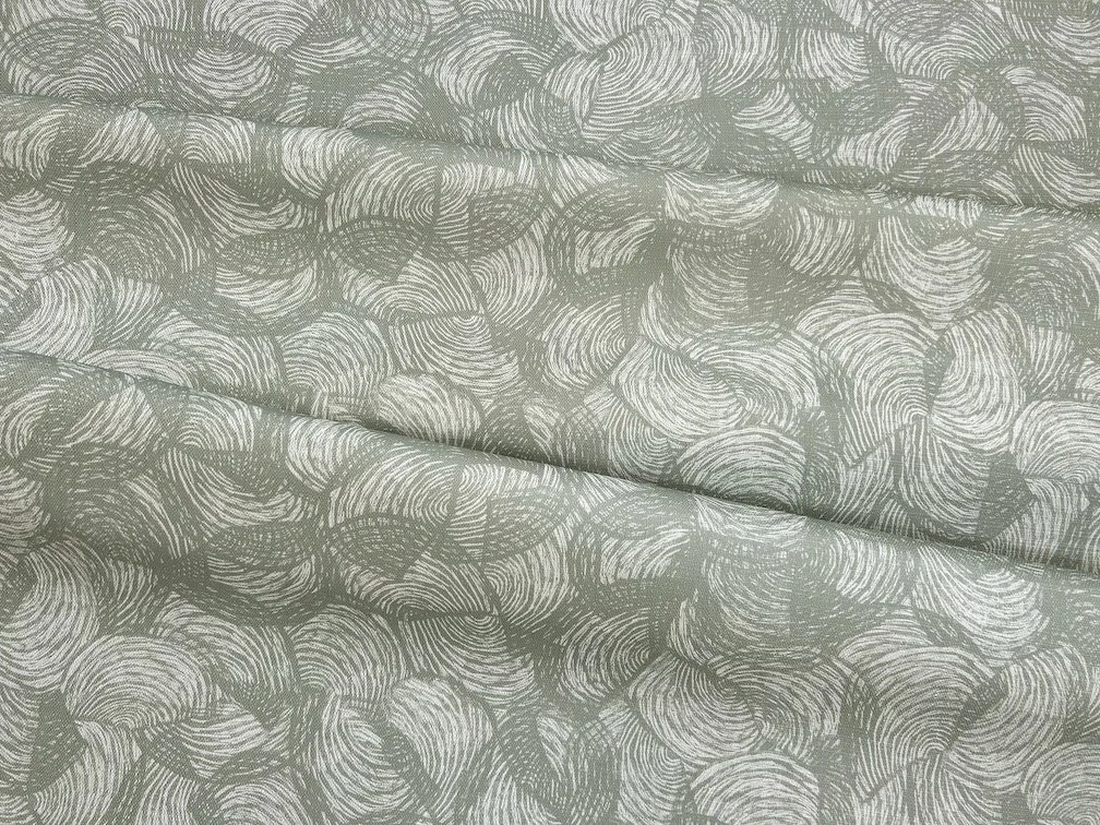 Willie Weston Rainbows 'Silky Pear' design for upholstery, featuring delicately patterned contemporary Aboriginal artwork by First Nations artist April Jones from the Kimberley, WA.