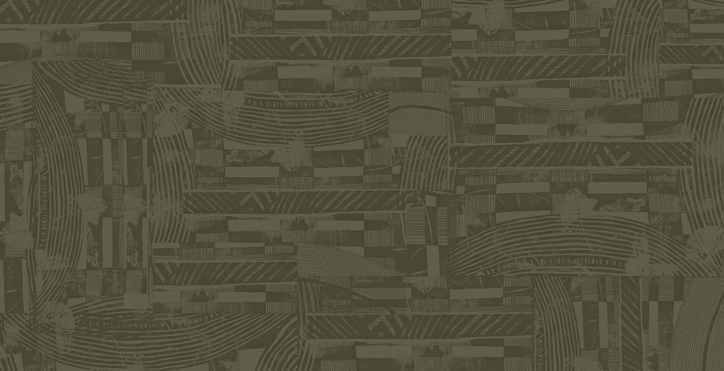 Willie Weston Oneness 'Forest’ design for upholstery, featuring sophisticated, layered artwork by First Nations artist Lisa Waup from Naarm (Melbourne).