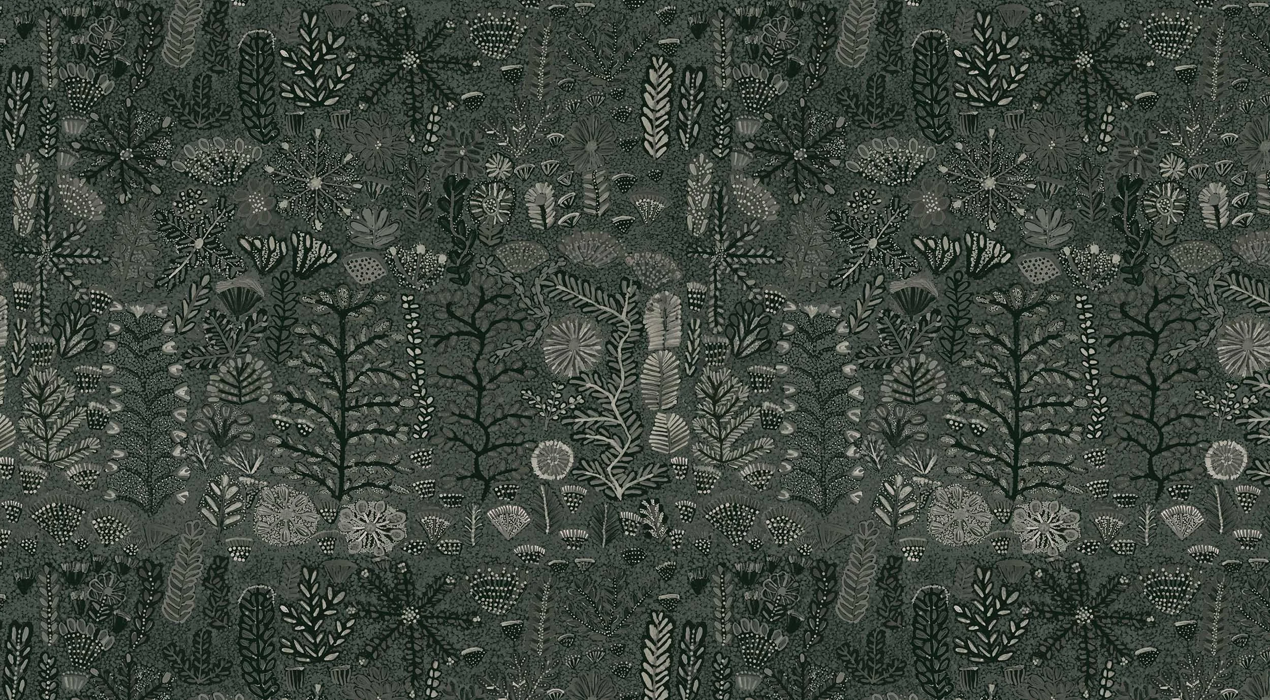 Willie Weston Sugarbag Dreaming ‘Riverbed’ design for upholstery, featuring bold floral artwork by First Nations artist Rosie Ngwarraye Ross from Ampilatwatja, NT.