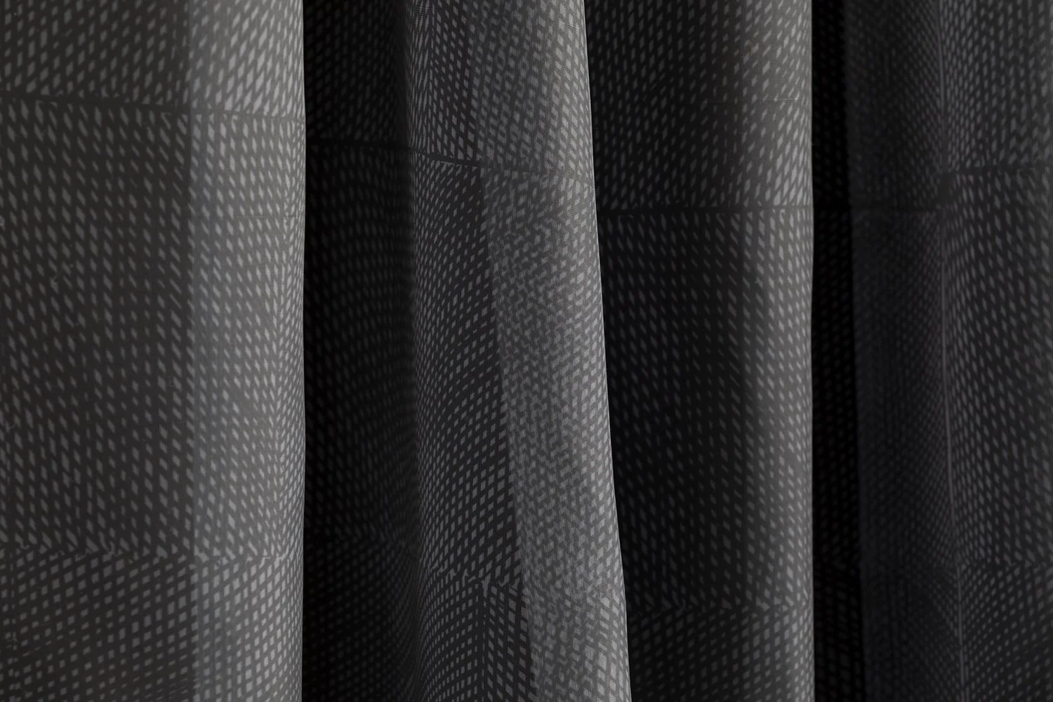 Willie Weston Wak Wak ‘Storm' design for drapery, featuring a contemporary Aboriginal artwork by First Nations artist Susan Marawarr from Maningrida, NT.