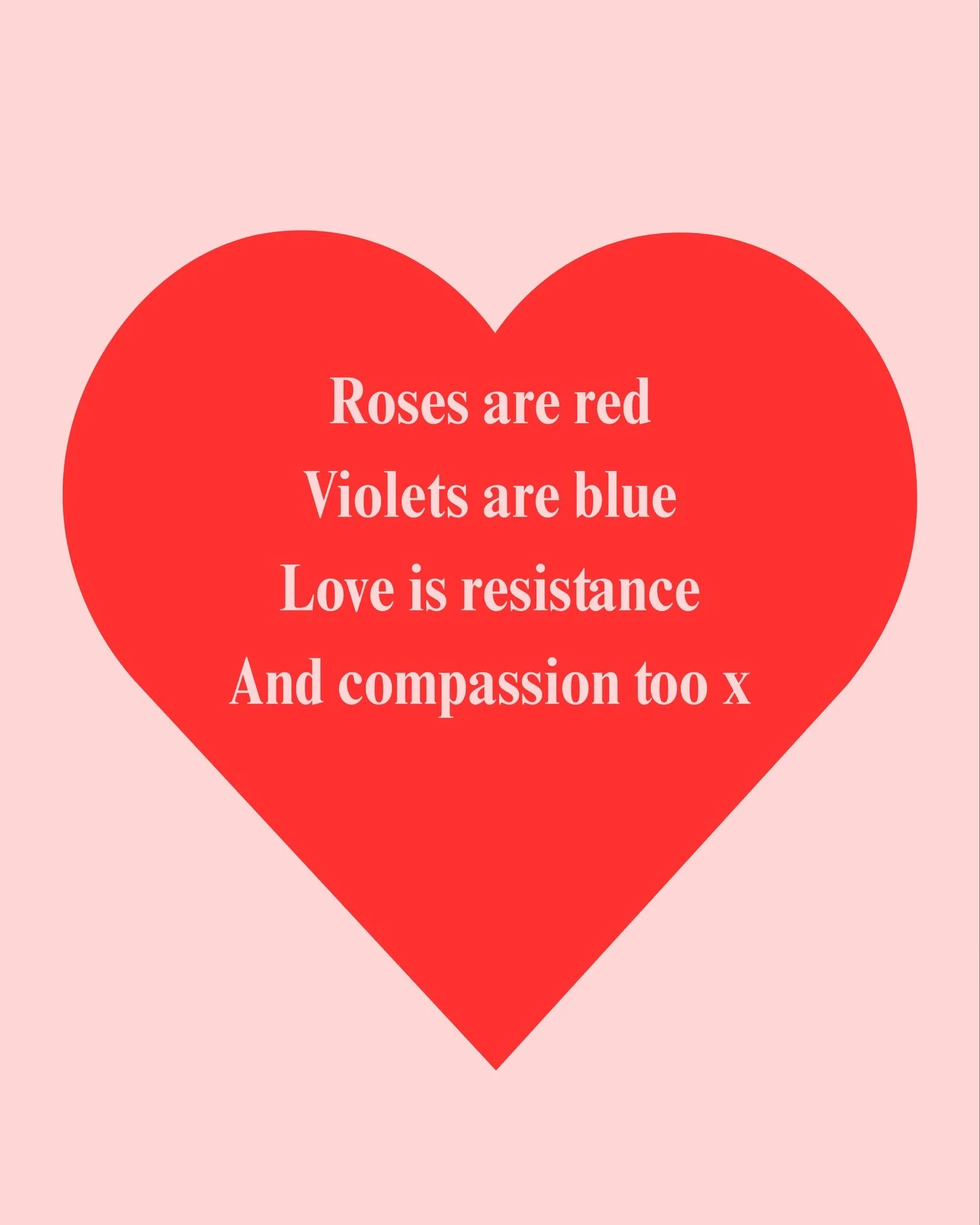 Roses are Red, Violets are blue, I know we&rsquo;re a day late and I don&rsquo;t know what to rhyme this with but please enjoy xx