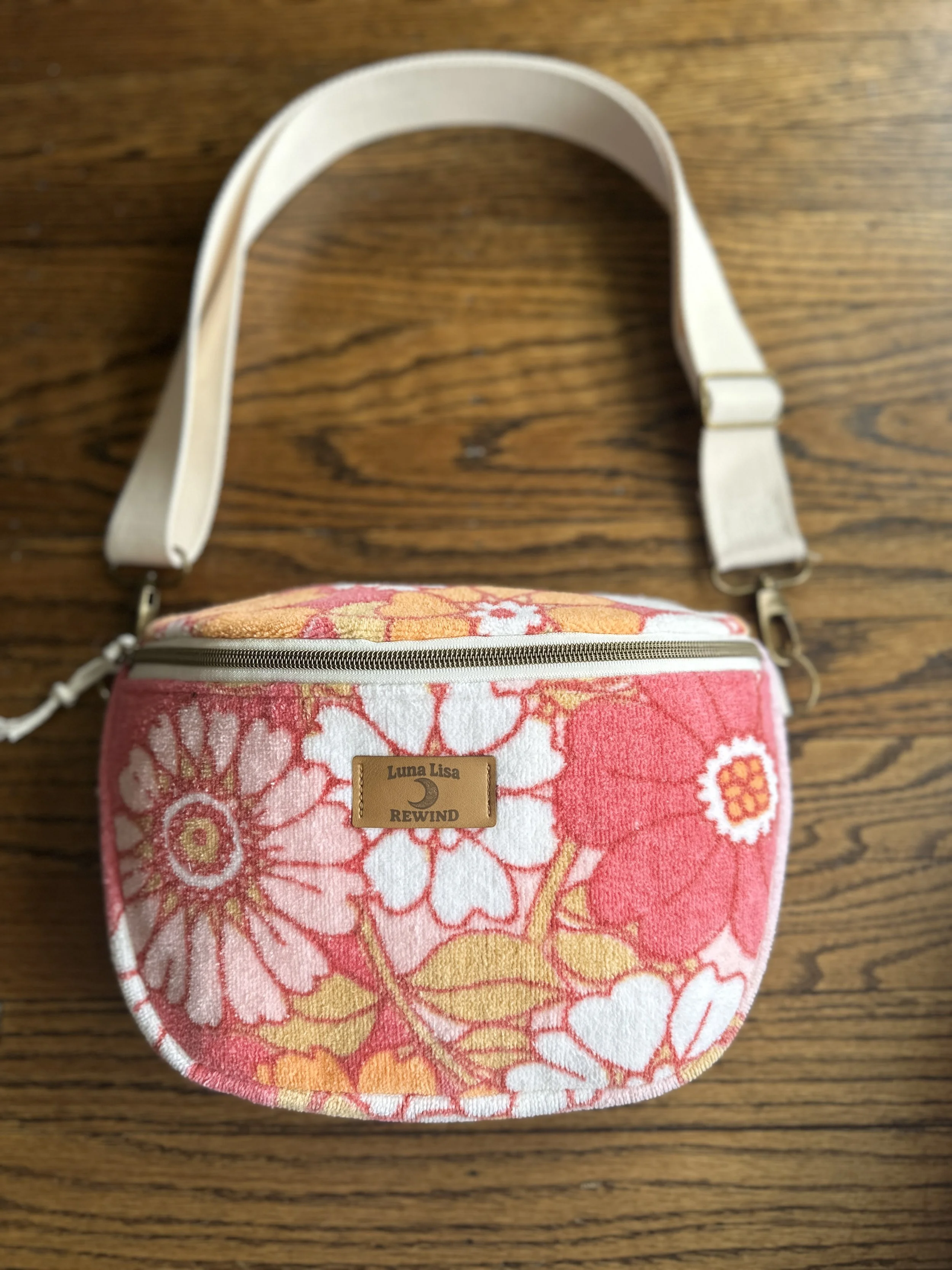 Crossbody Belt Bag - Pink Pedal Parade