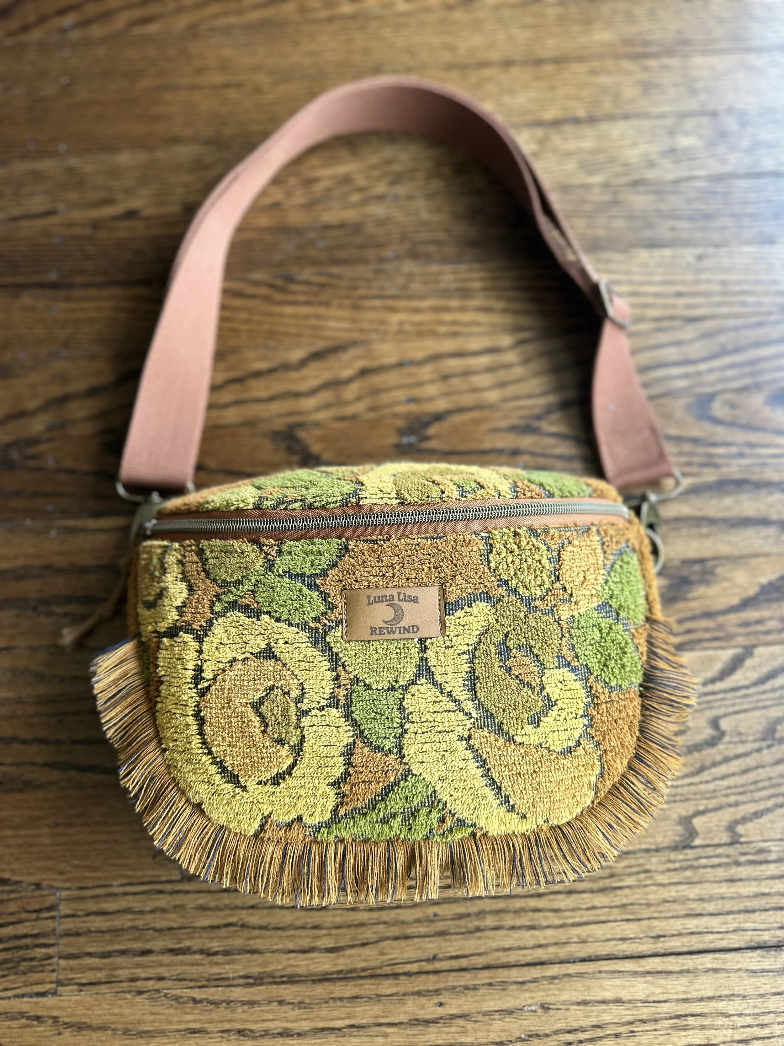 Crossbody Belt Bag -  Cinnamon Sunset