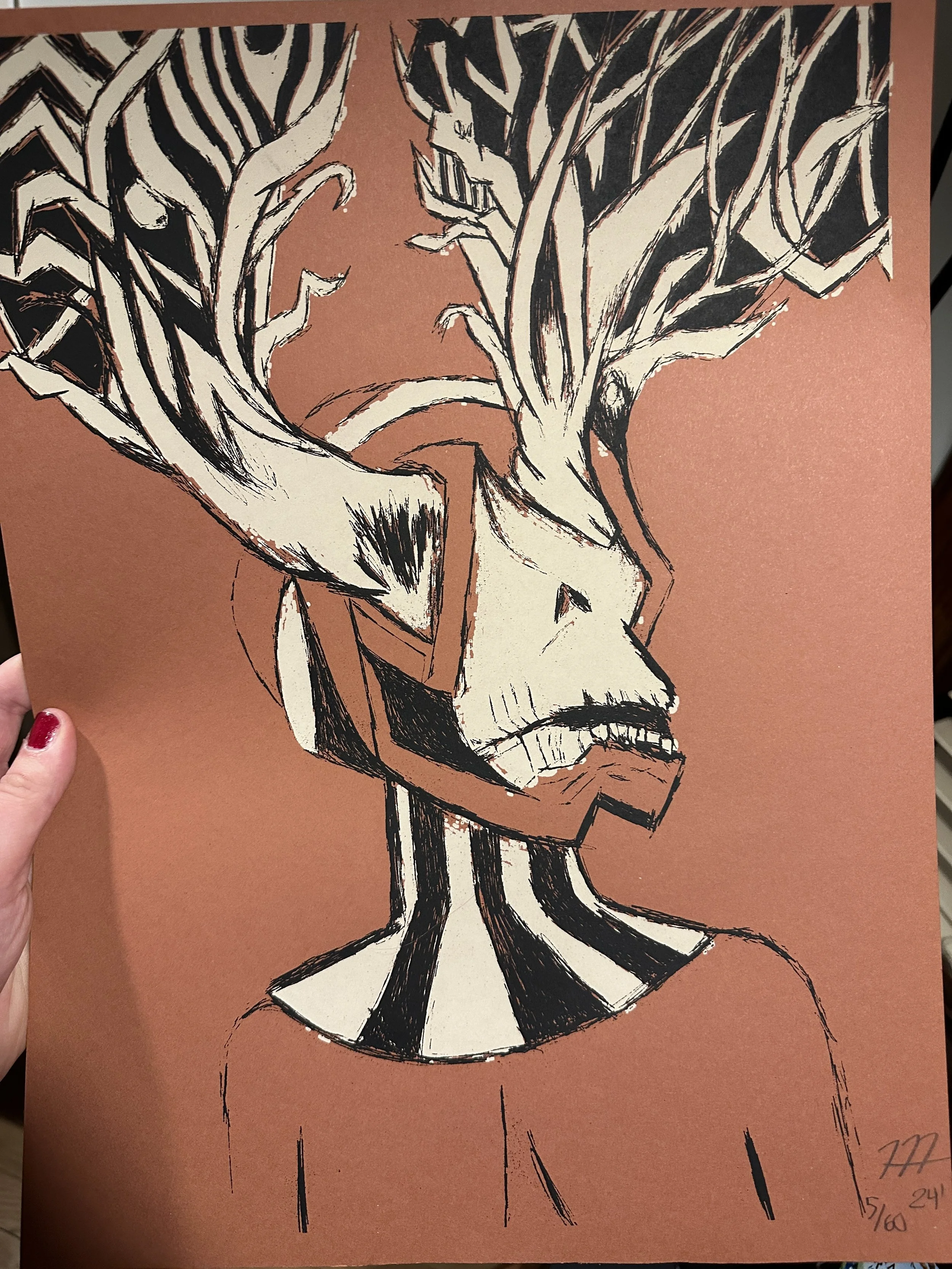 Wither Man Print