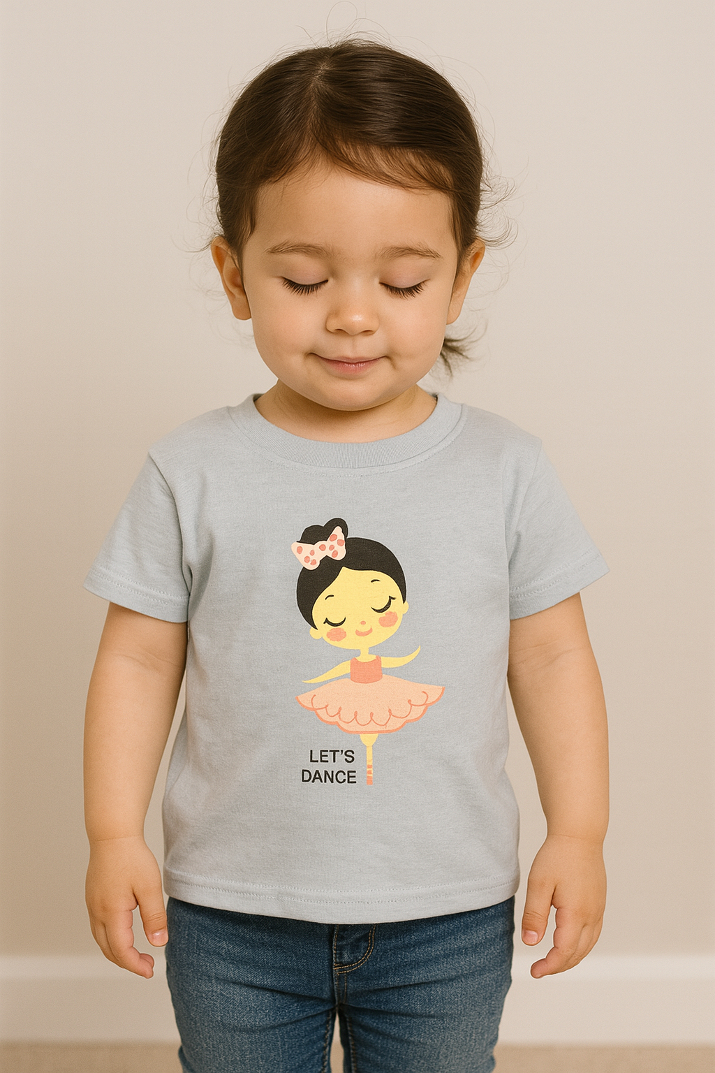 Let’s Dance Toddler Tee

Sweet, soft, and full of charm — our “Let’s Dance” Toddler Tee is perfect for your little ballerina in the making. Featuring an adorable pastel ballerina graphic with delicate details and the uplifting phrase “LET’S DANCE”, t
