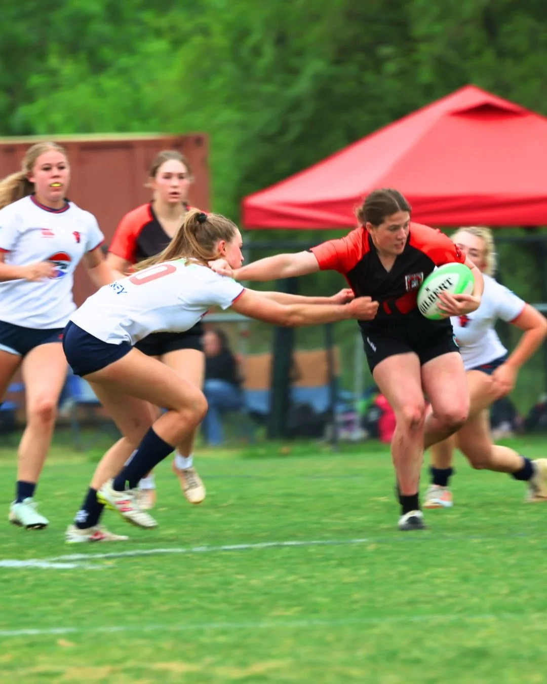 Gonzaga!  It was so good to be back on the field.
Played alongside my favorite people ➡️ @morrishsgirlsrugby.
#usarugby #girlsrugby #womensrugby