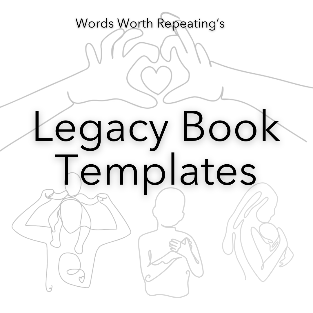 Introducing... Legacy Book Templates