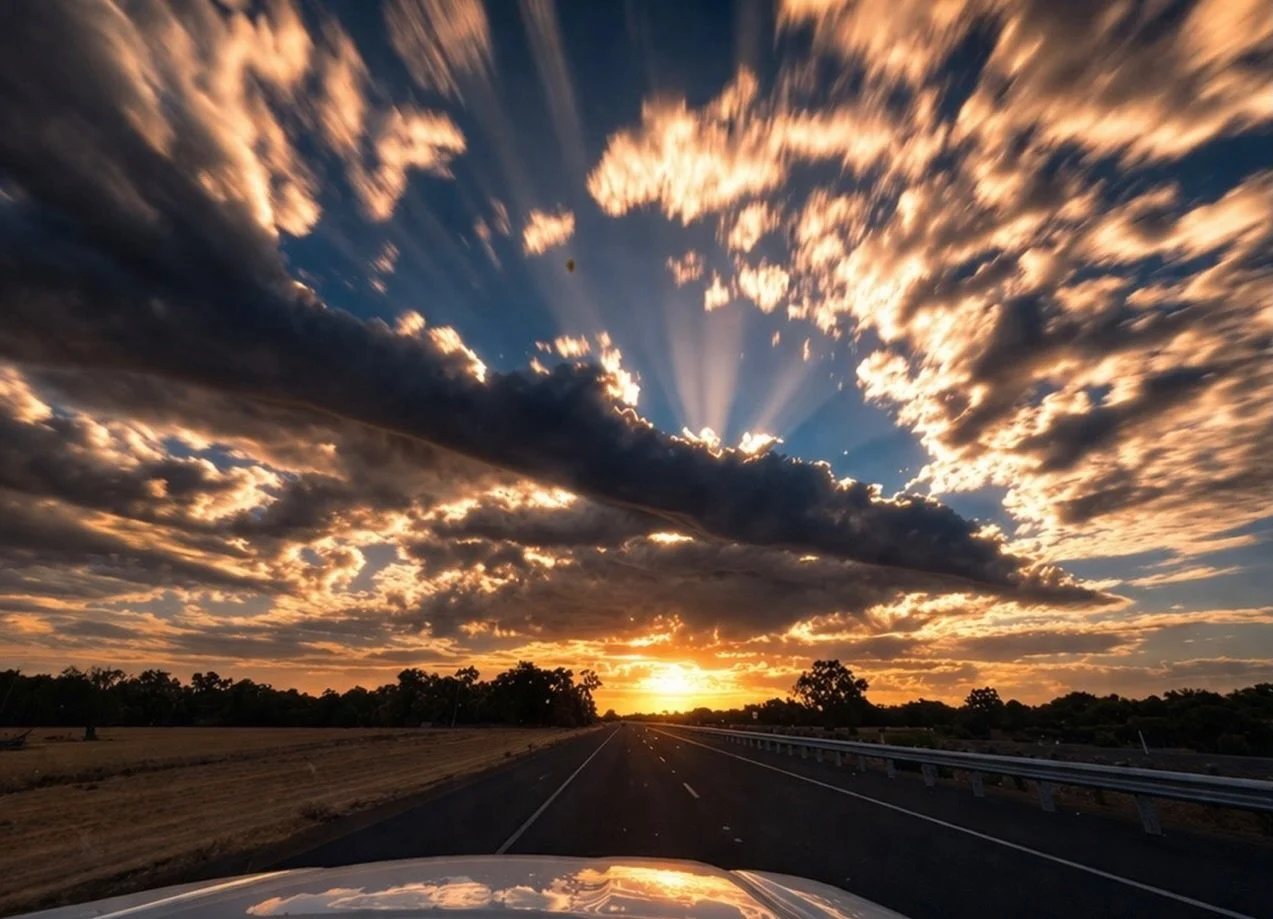 Chasing light down open roads, somewhere between where you&rsquo;ve been and where you&rsquo;re going.