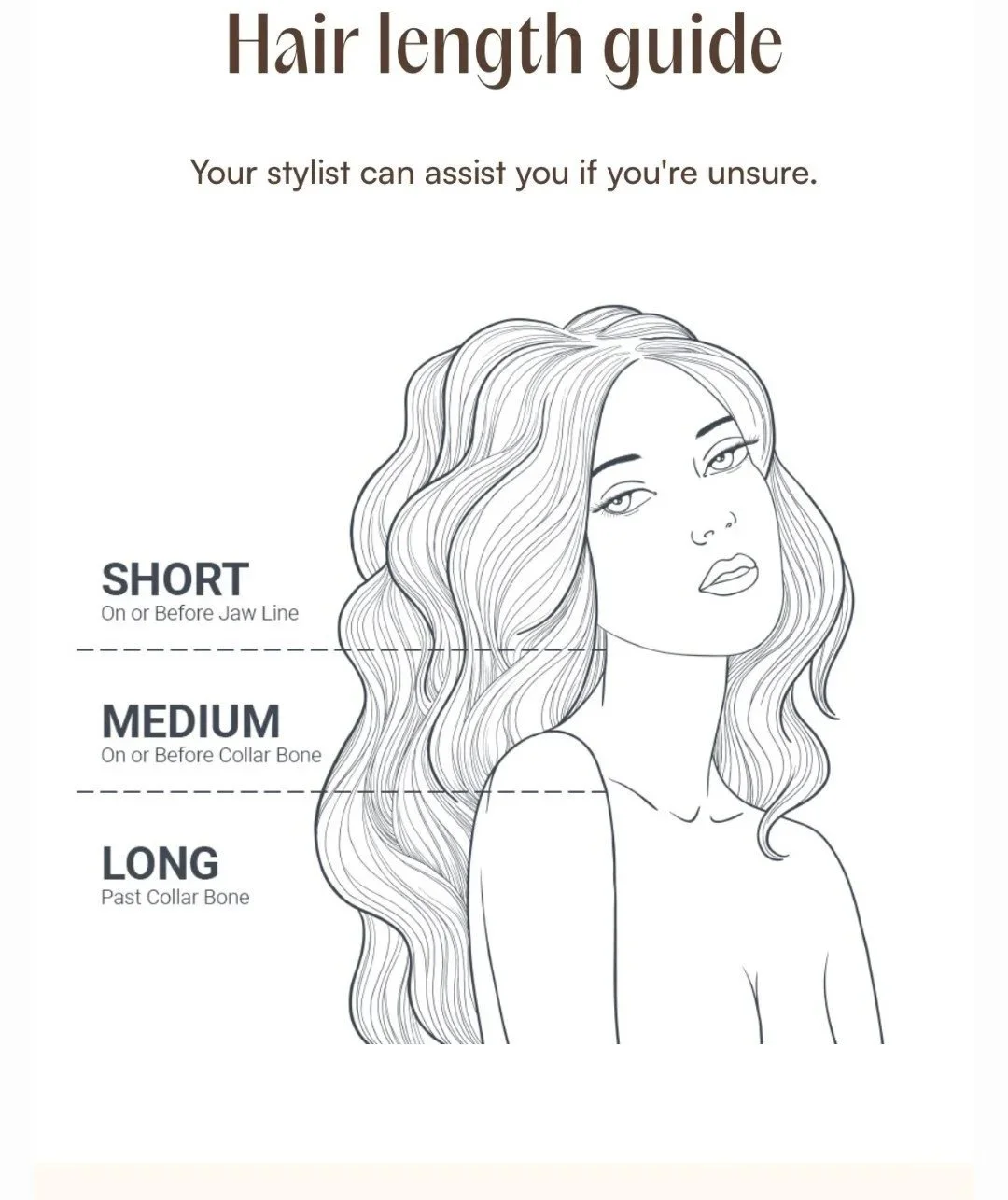 Hair length guide