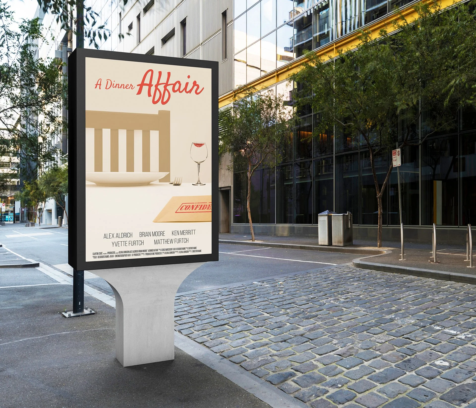 A Dinner Affair: Movie Poster & Prop Product Wrapping