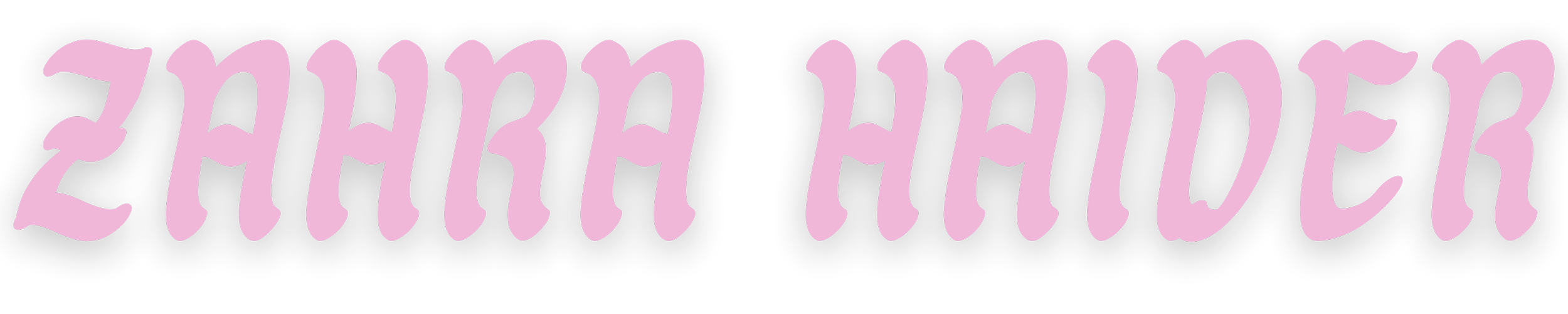 Pink text spelling out 'Little Flower' on a black background.