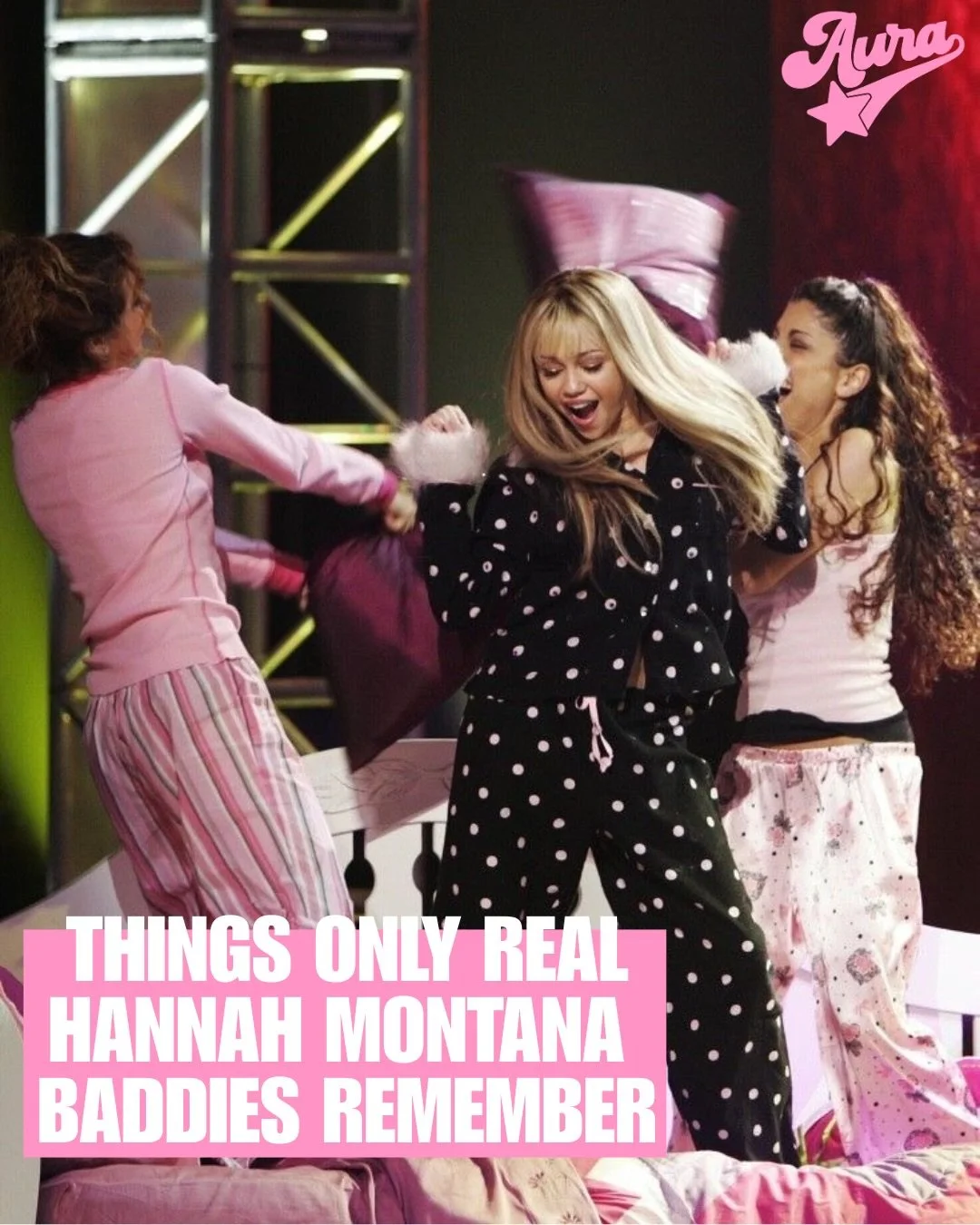 If you remember this, we&rsquo;re officially besties 💖 ( especially if you had the hannah montana comforter) 

#HannahMontanaVibes #auramagaziine #auramag #auragirlslovehannahmontana